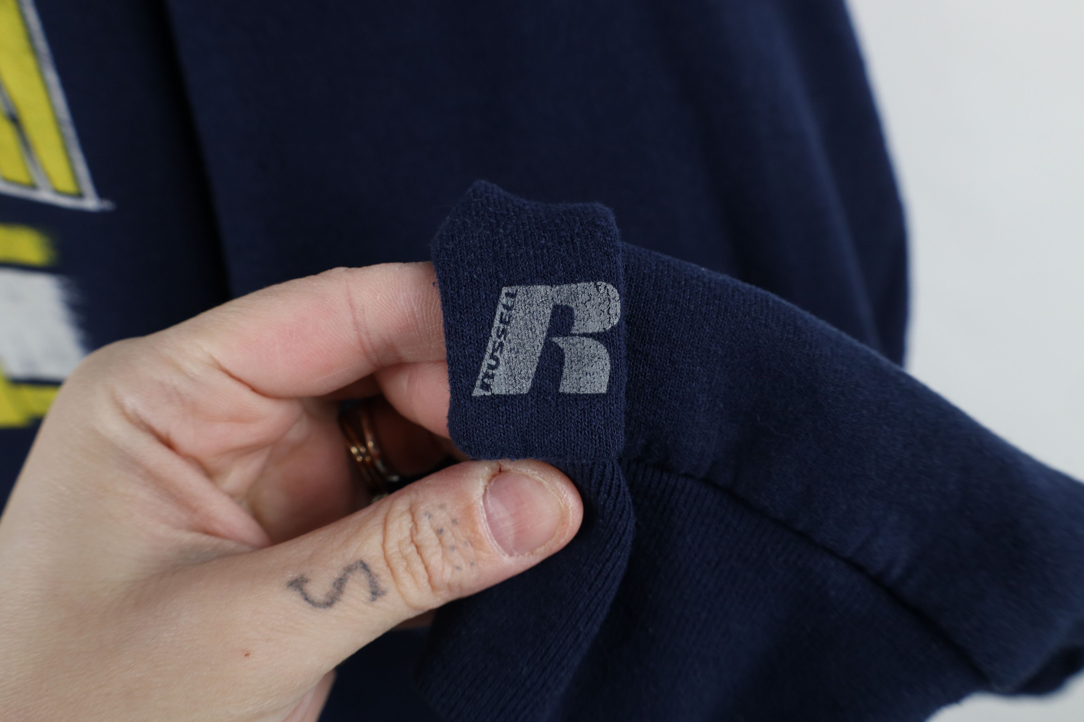 Russell Athletic × Vintage Vintage Russell Athletic University of Michigan Sweatshirt Size US XXL / EU 58 / 5 - 4 Thumbnail