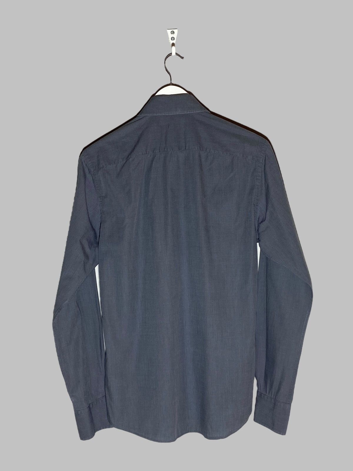 Gucci Vintage Gucci Gray Button Up Dress Shirt Rare Size US M / EU 48-50 / 2 - 2 Thumbnail