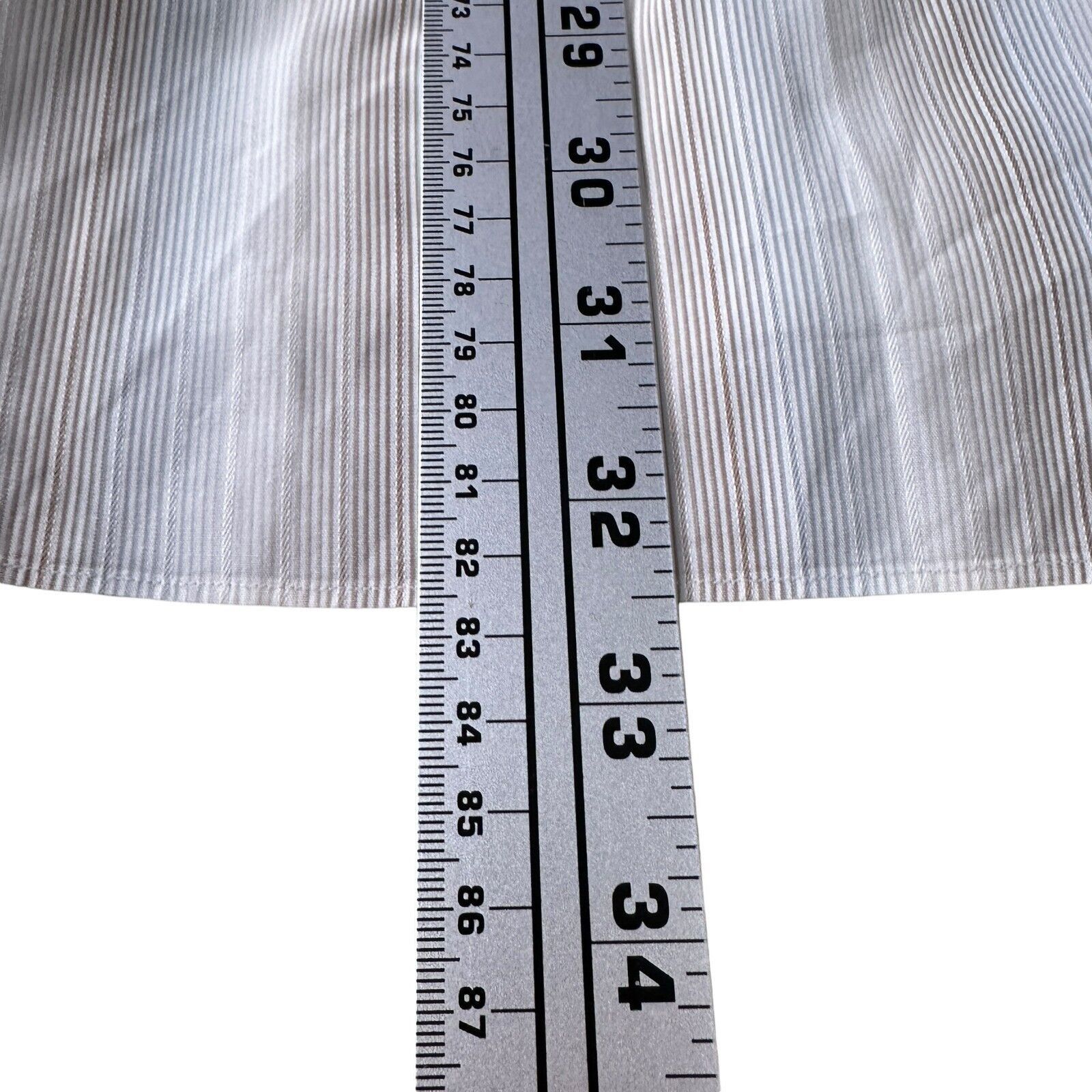The Unbranded Brand Marol Bolgna Dress Shirt Mens 43 17 Cream Blue Brown Striped Size US L / EU 52-54 / 3 - 11 Thumbnail