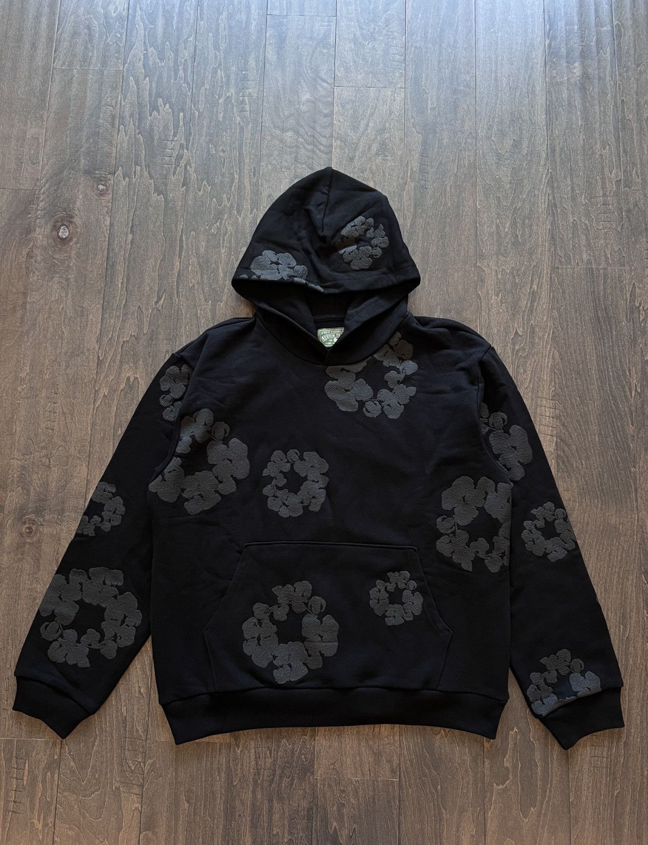 DENIM TEARS Denim Tears monochrome cotton wreath hoodie | Grailed