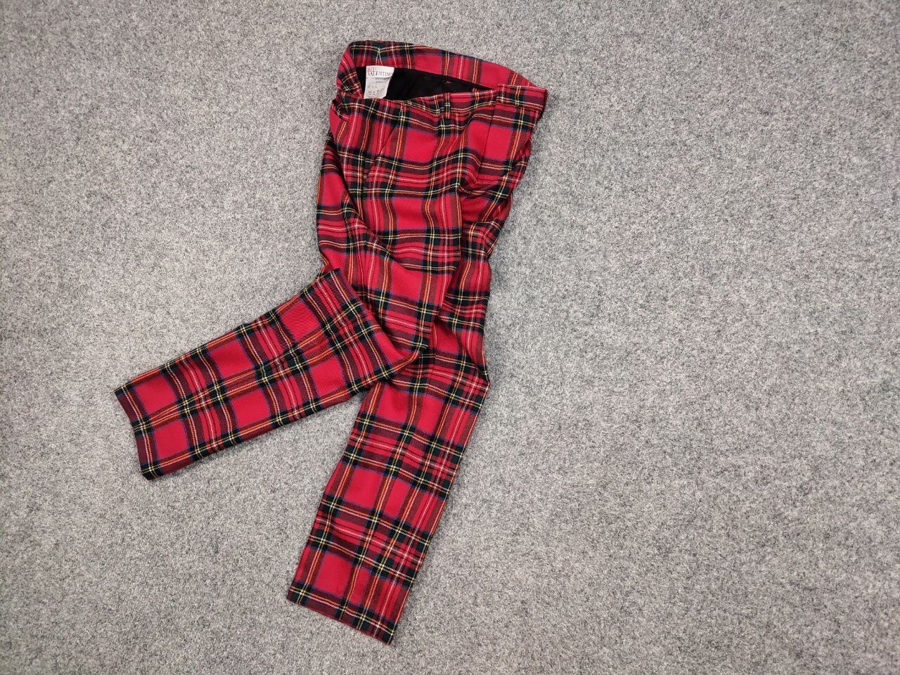 RED Valentino Red Valentino Wool Tartan Pattern Women's Trouser Pants Size 38" / US 16 / IT 52 - 3 Thumbnail