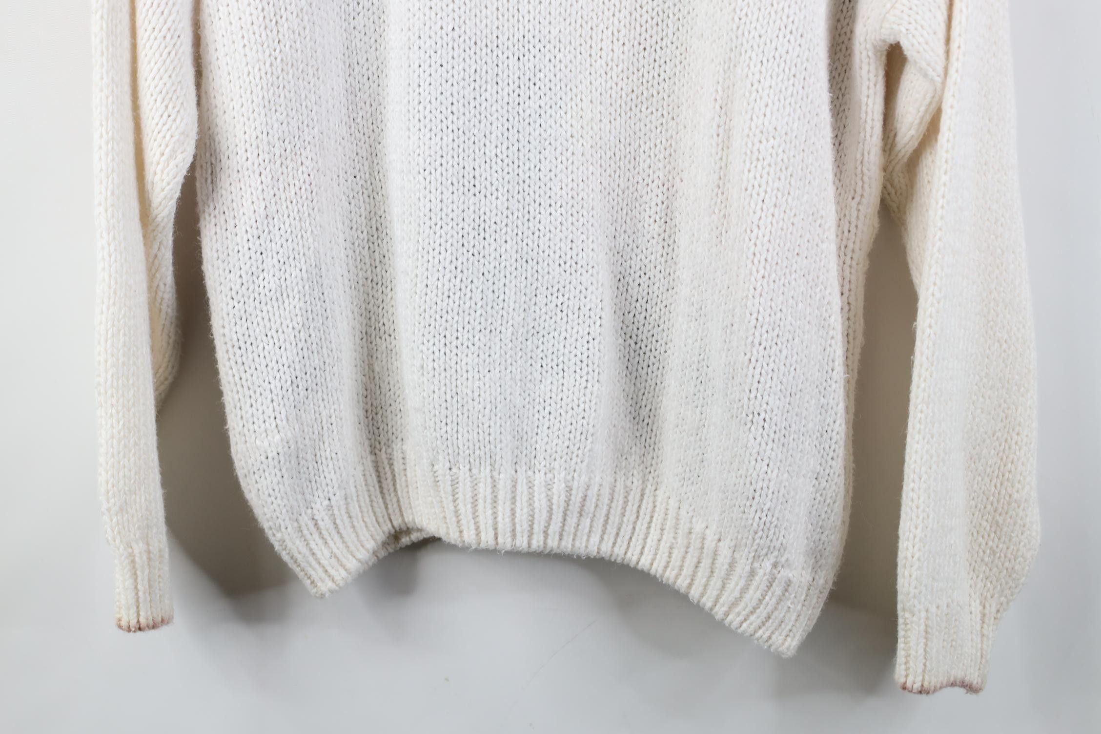 Vintage Vintage 90s Streetwear Patchwork Hearth Flower Knit Sweater Size L / US 10 / IT 46 - 11 Thumbnail