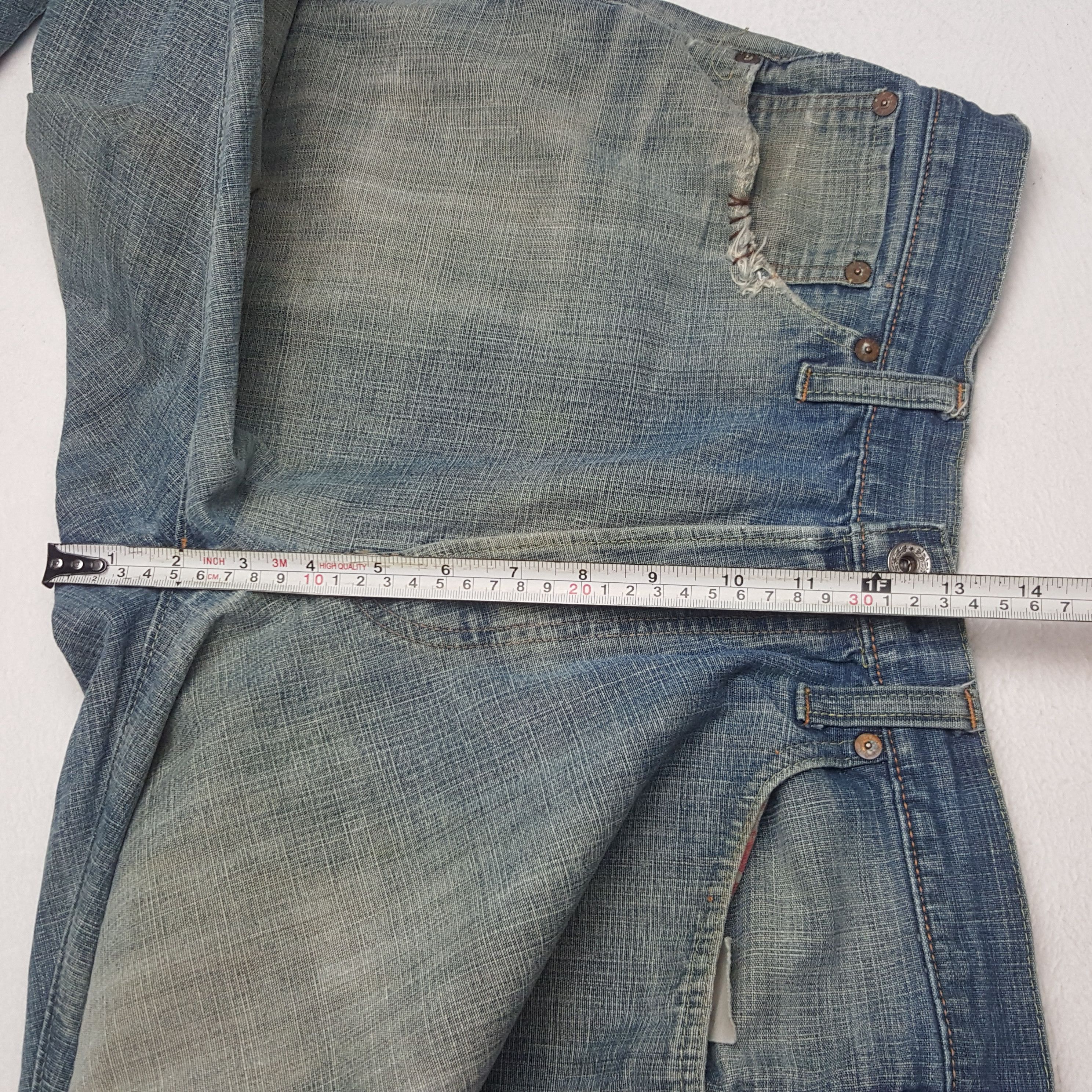 Sugar Cane × Vintage Vintage Sugar Cane Selvedge Japanese Distressed Denim Jeans Size US 31 - 14 Thumbnail