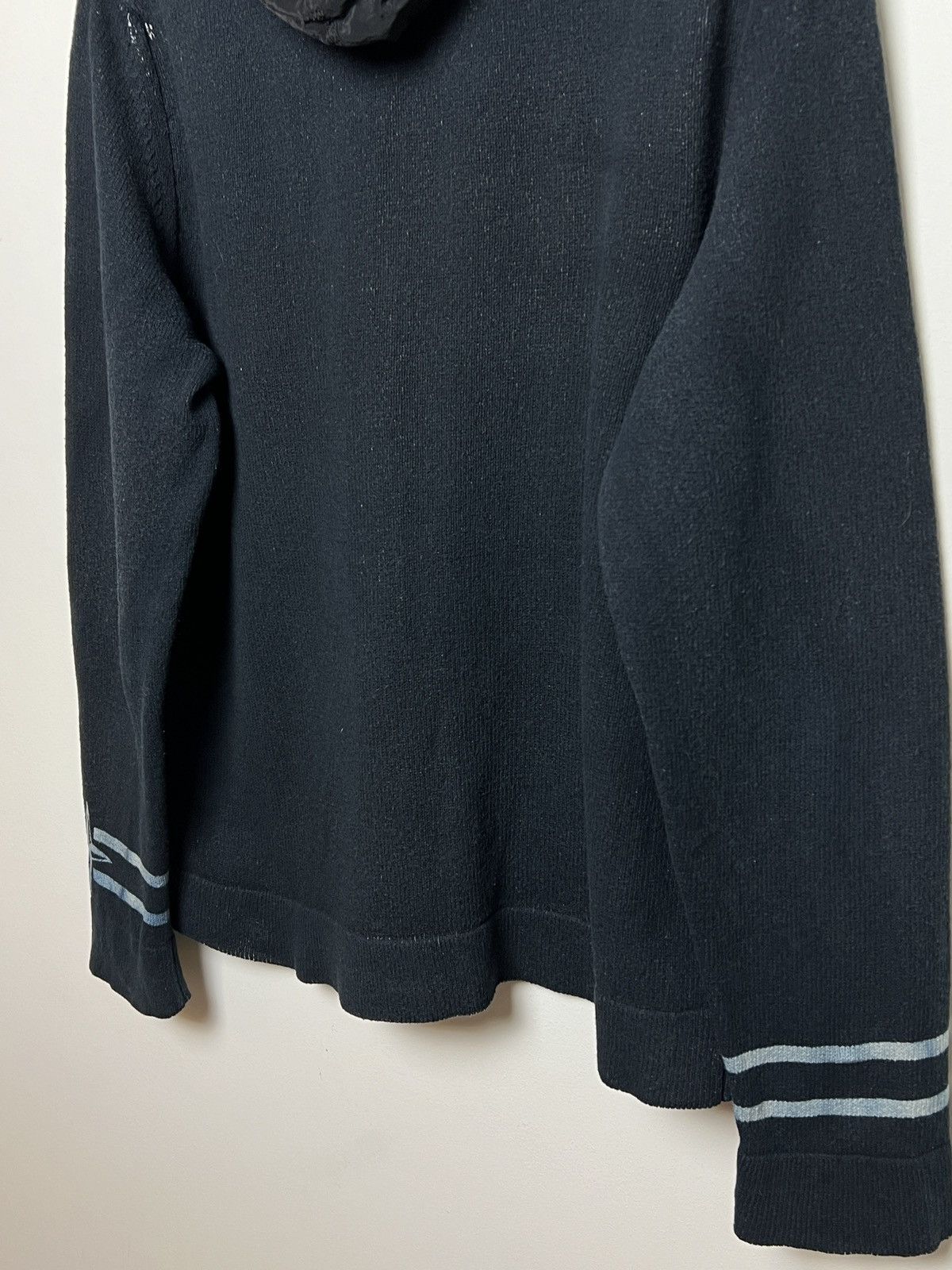 Stone Island stone island y2k navy cotton hoodie shimmer nylon hood Size US M / EU 48-50 / 2 - 12 Thumbnail