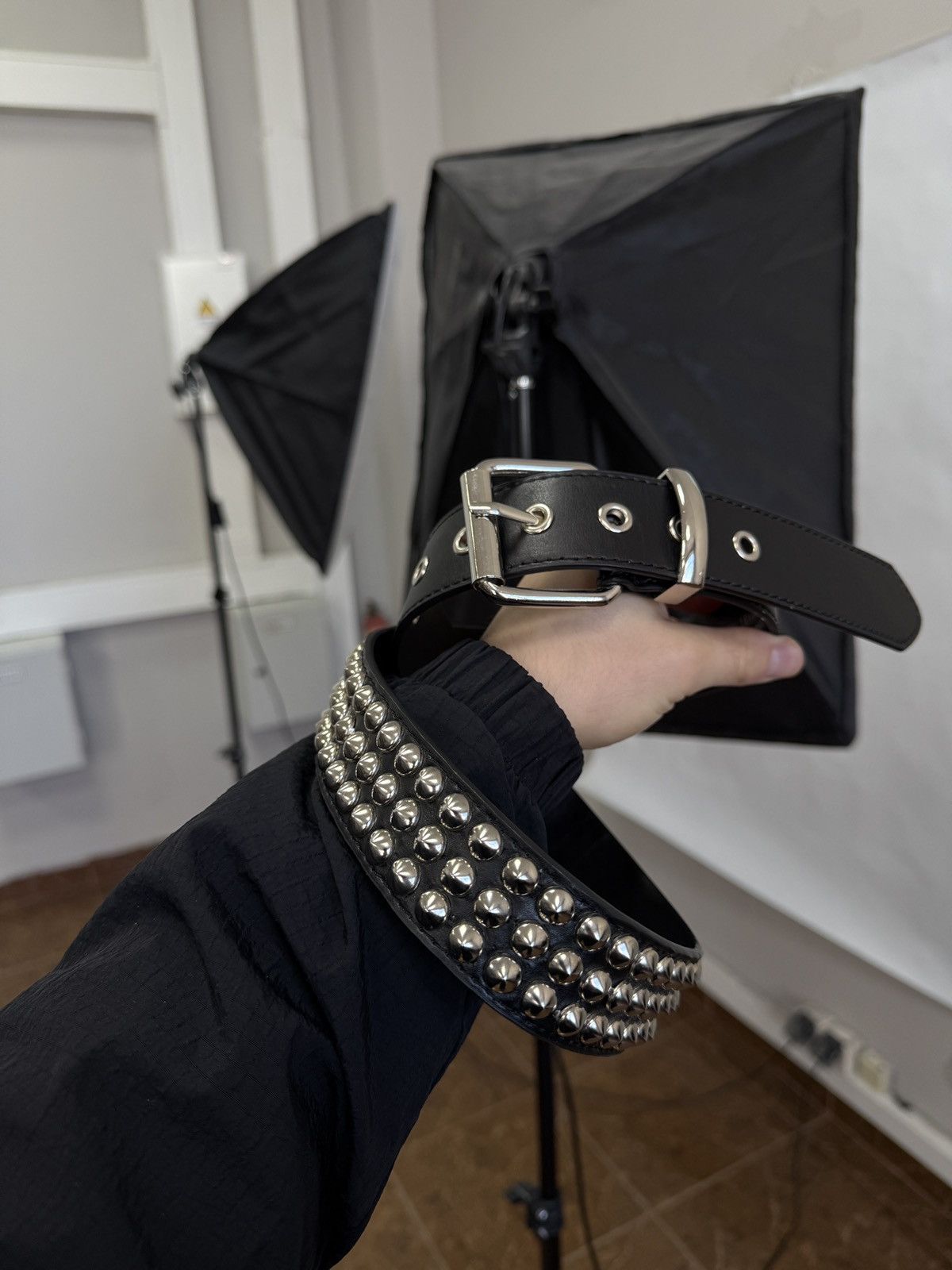 Japanese Brand 🇺🇸 Vintage 90s Japanese Metal Punk Rock Emo Goth Belt Japan Size ONE SIZE - 5 Thumbnail