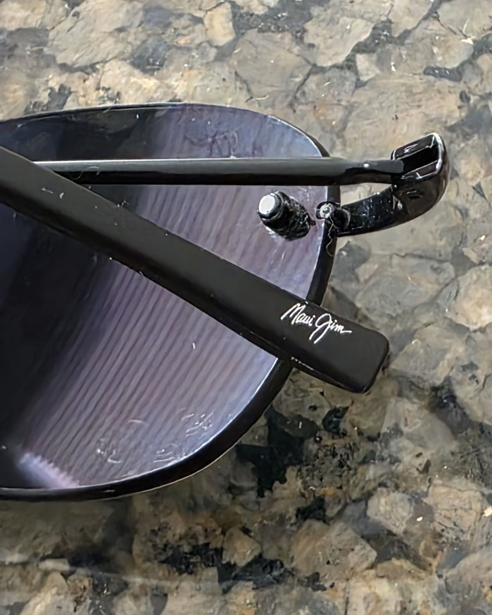 Maui Jim Maui Jim AKI AKI sunglasses Glossy Black Frame with POLARIZE Size ONE SIZE - 10 Thumbnail