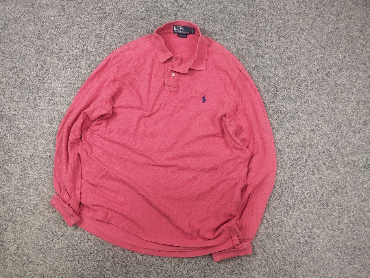 Polo Ralph Lauren Vintage 90's Polo Ralph Lauren Faded Rugby Polo Long sleeve Size US L / EU 52-54 / 3 - 3 Thumbnail