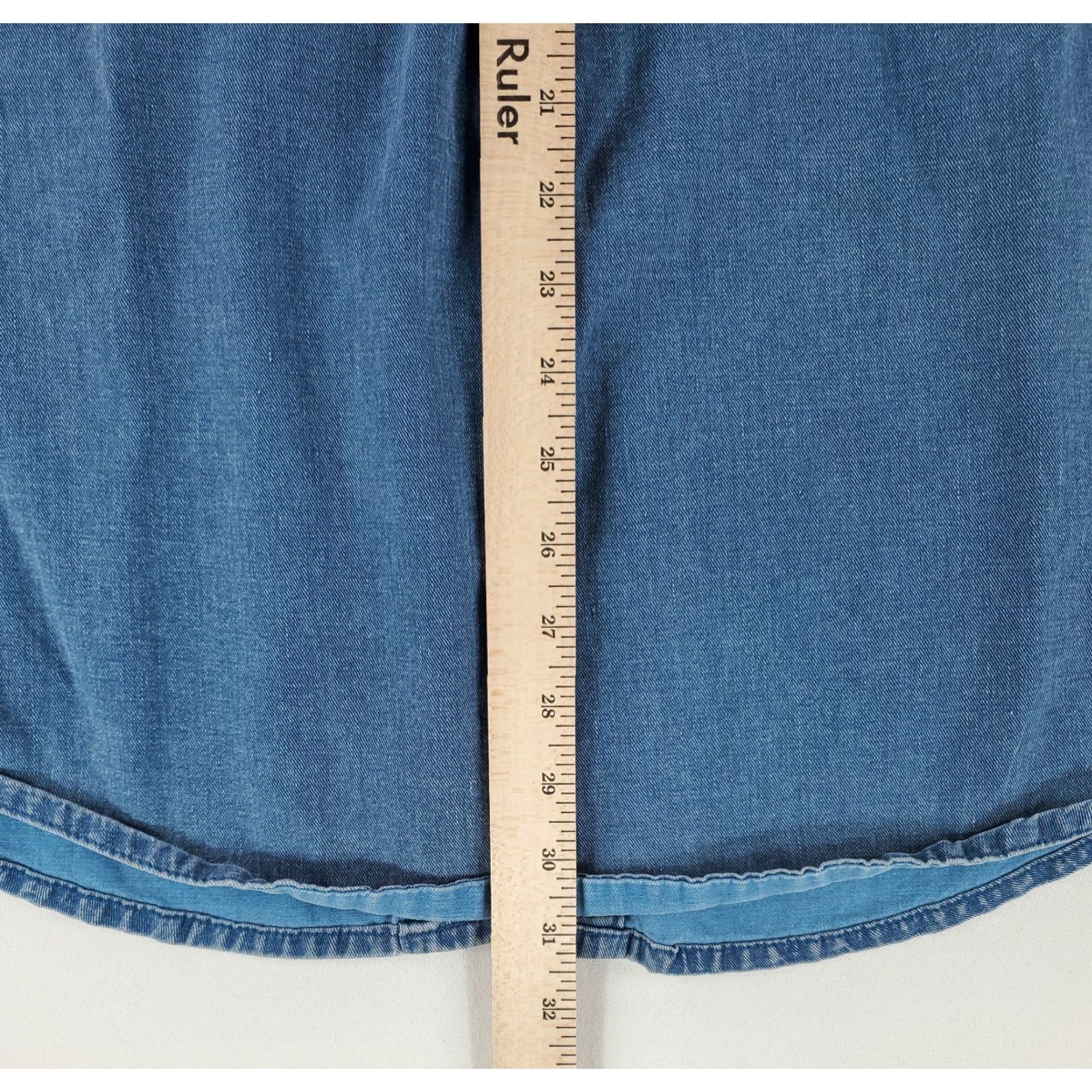Eddie Bauer VINTAGE Eddie Bauer Denim Shirt Elkhorn Button Up Blue Made USA Mens XL Tall 90s Size US XL / EU 56 / 4 - 7 Thumbnail