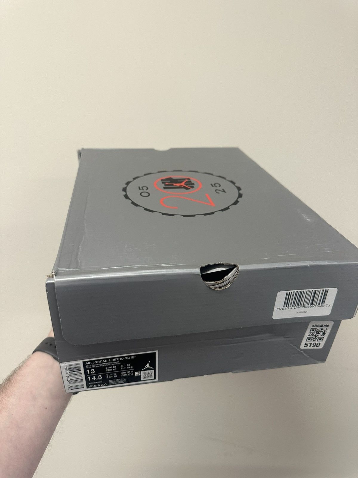 Jordan Brand × Undefeated Jordan 4 Undefeated Size US 13 / EU 46 - 11 Thumbnail