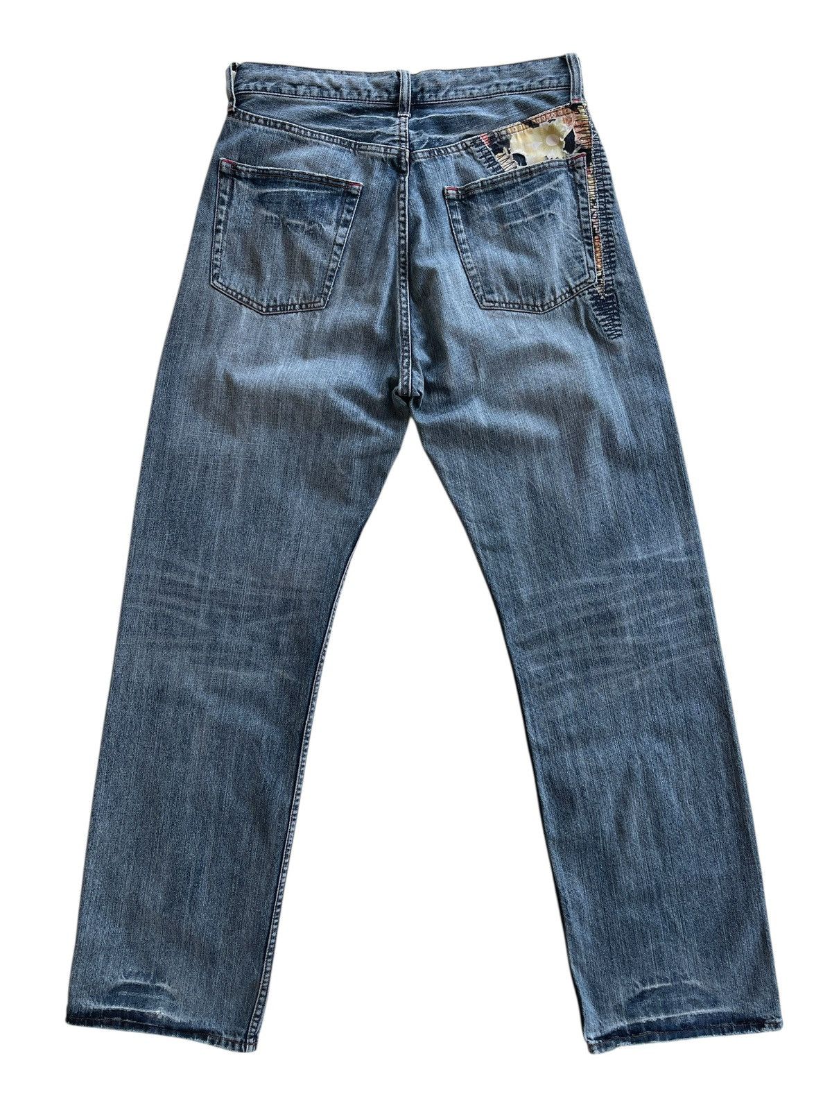 Vintage Japanese Distressed Vintage Denim Size US 30 / EU 46 - 2 Thumbnail