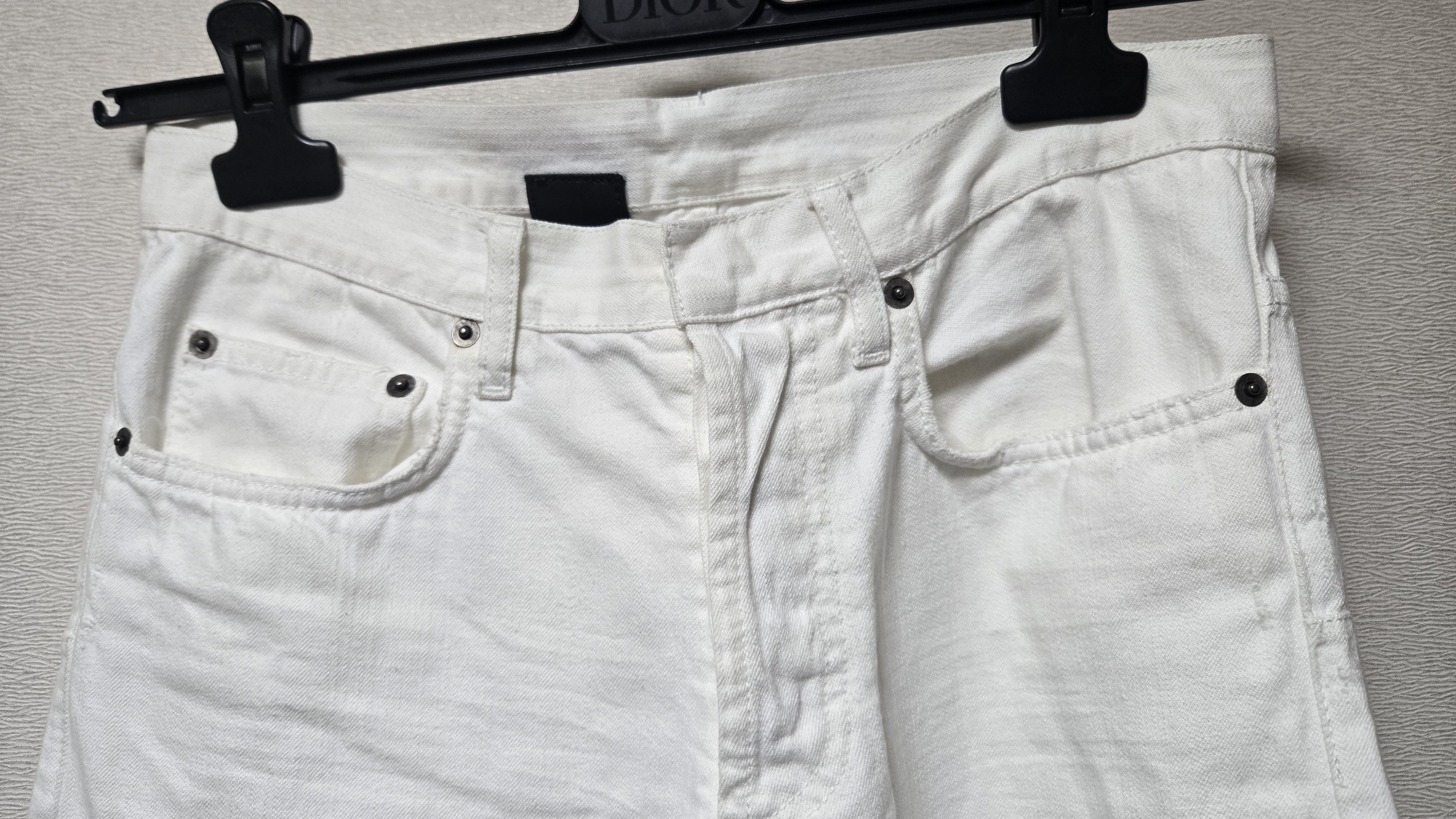 Dior Dior Homme 06SS Hedi Slimane White Denim Jeans Size 28 Size US 28 / EU 44 - 3 Thumbnail