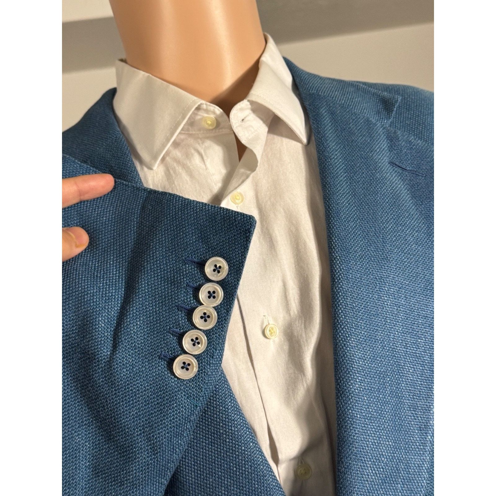 Tom Ford Tom Ford Turquoise Aqua Blue Silk Sport Jacket 64 54R XXXL Size 54R - 8 Thumbnail