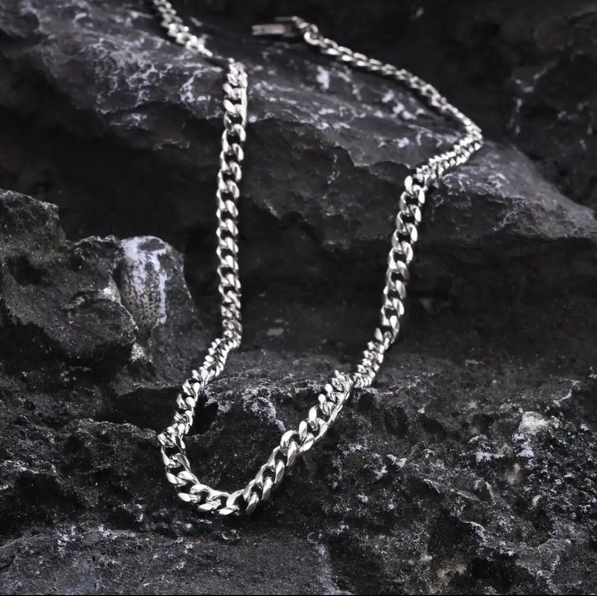 A$AP Rocky × Jewelry 5mm Stainless Steel Cuban Chain Necklace Size ONE SIZE - 2 Thumbnail