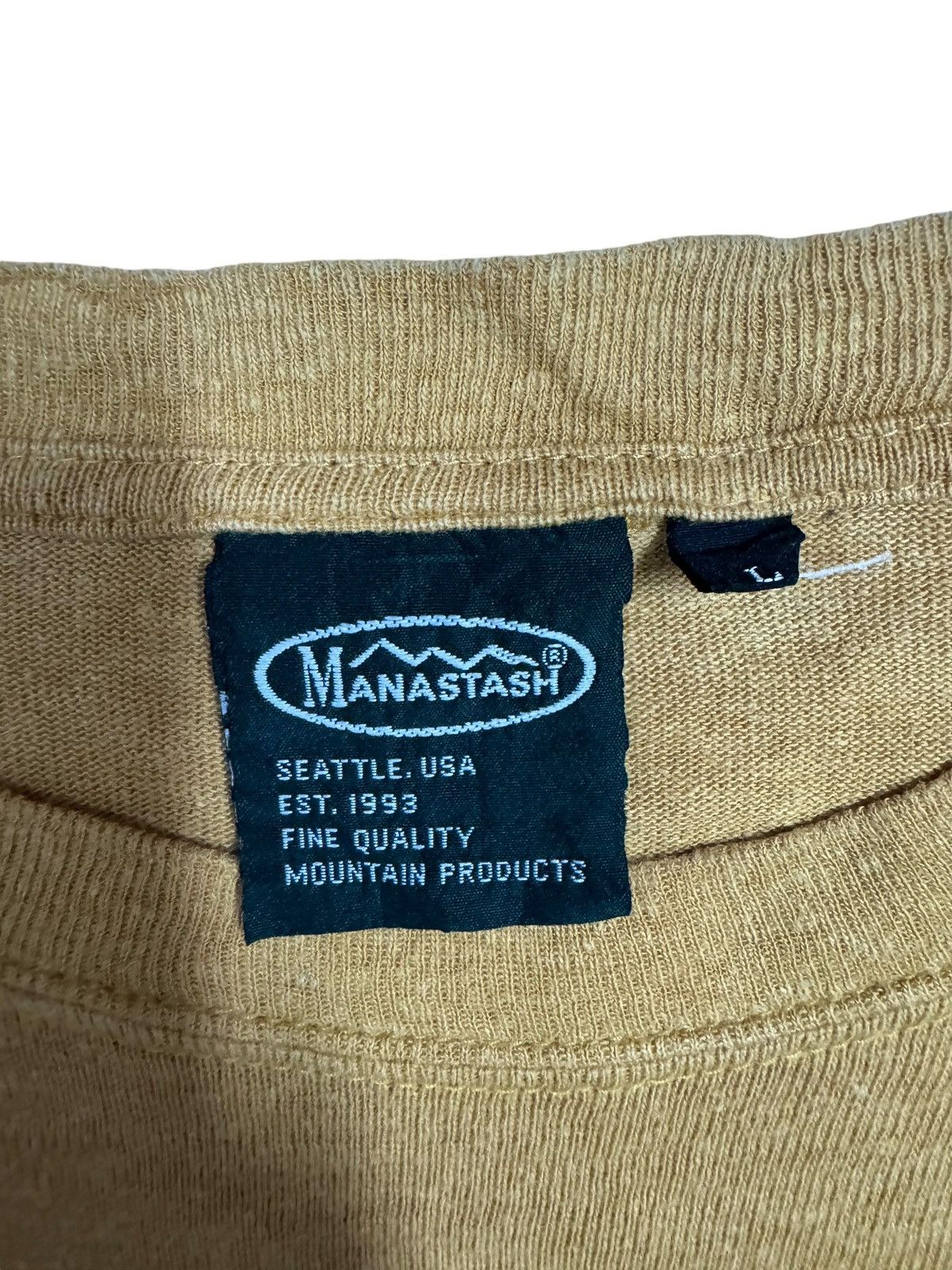 Manastash × Patagonia Vtg🔥Manastash Og Logo Hemp Long Sleeve Shirts Size US L / EU 52-54 / 3 - 11 Thumbnail