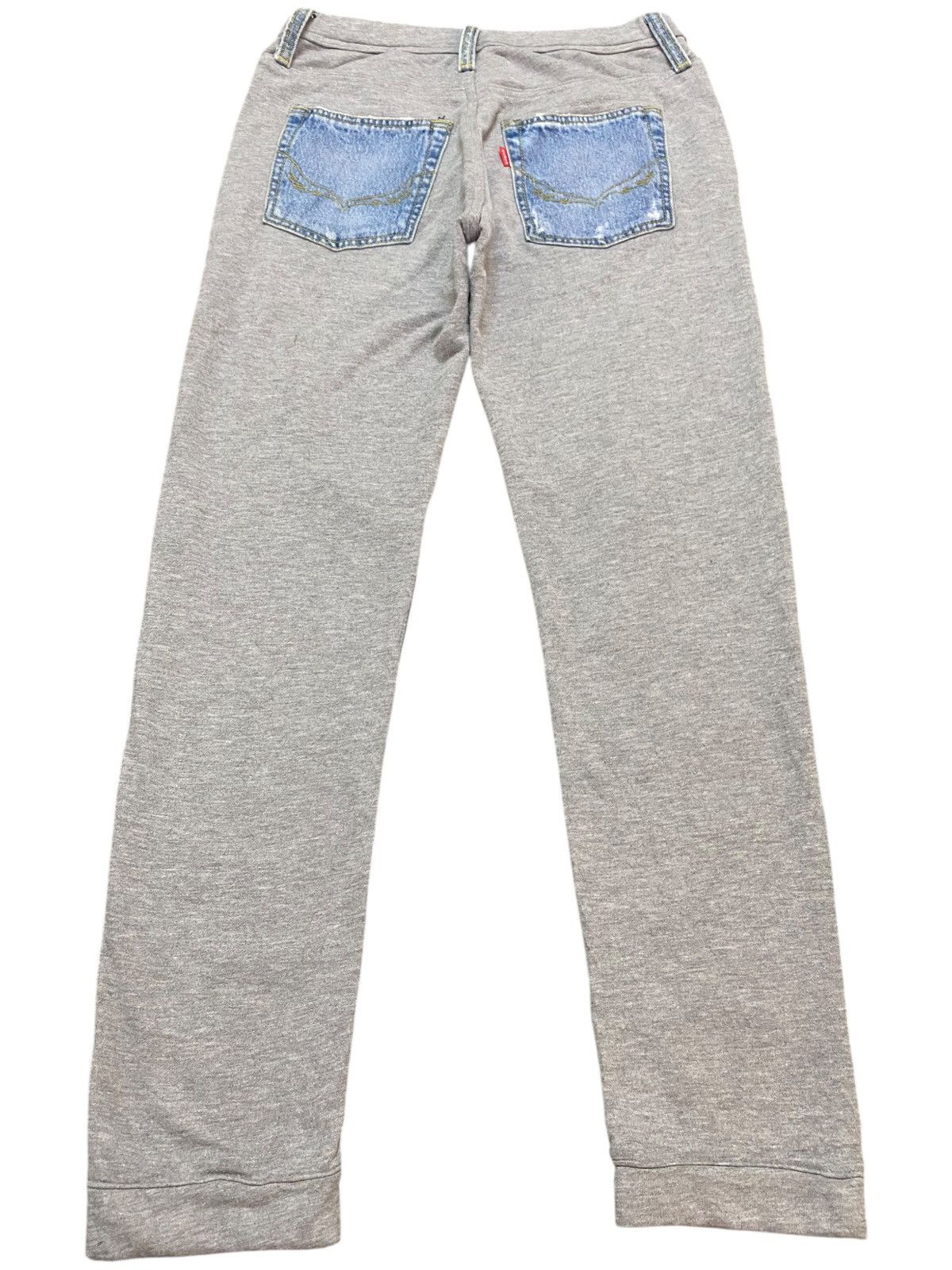 Japanese Brand Vintage Custom Rodeo Crowns Ripped Half Jean Half Pants Size US 30 / EU 46 - 2 Thumbnail
