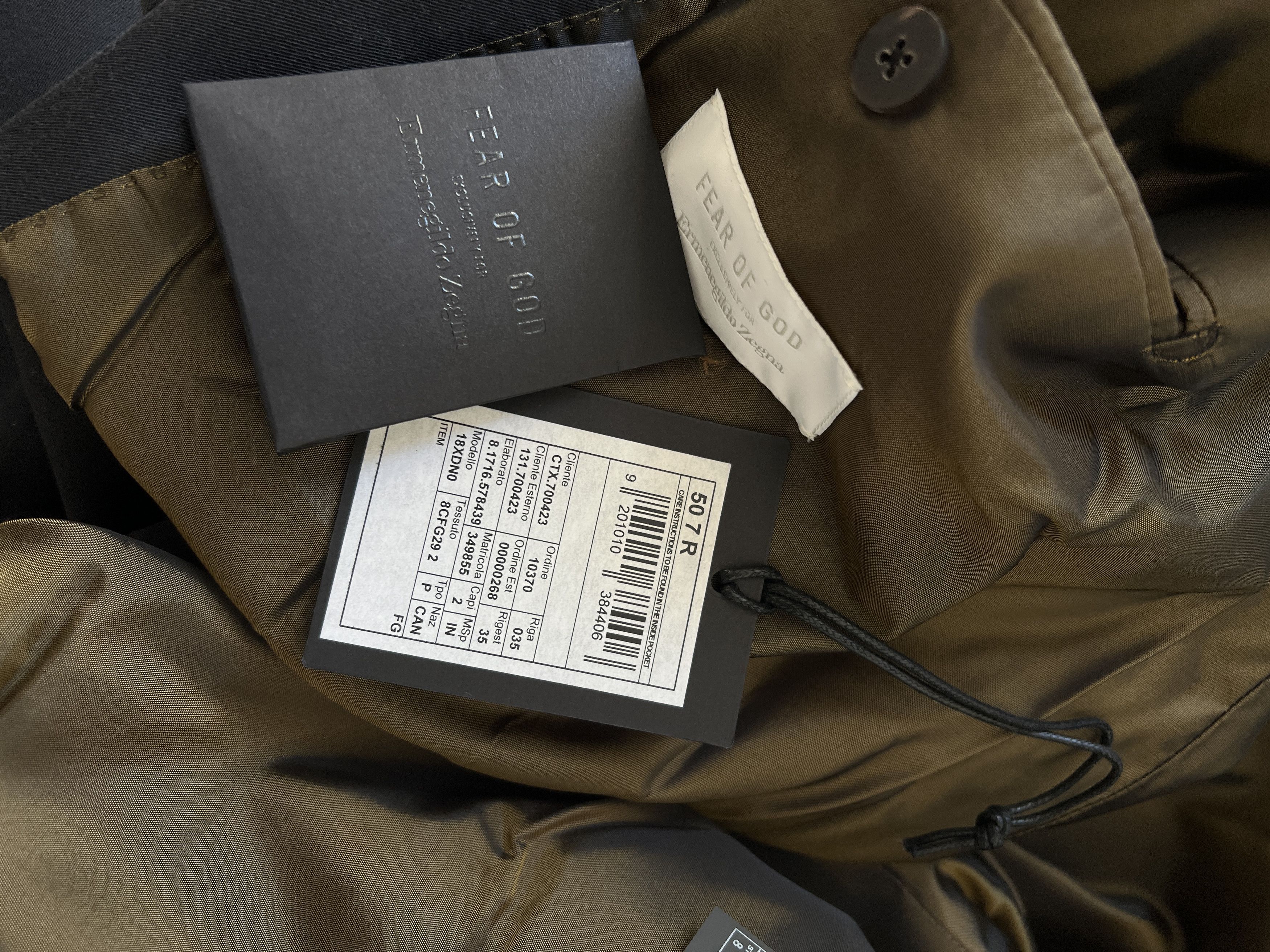 Ermenegildo Zegna × Fear of God Fear of God Zegna Double Breasted Blazer 50 Size 50R - 10 Thumbnail