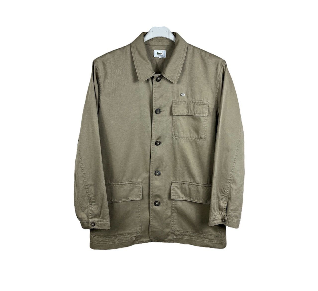 Lacoste vintage jacket 90s y2k rare japan coat metal logo