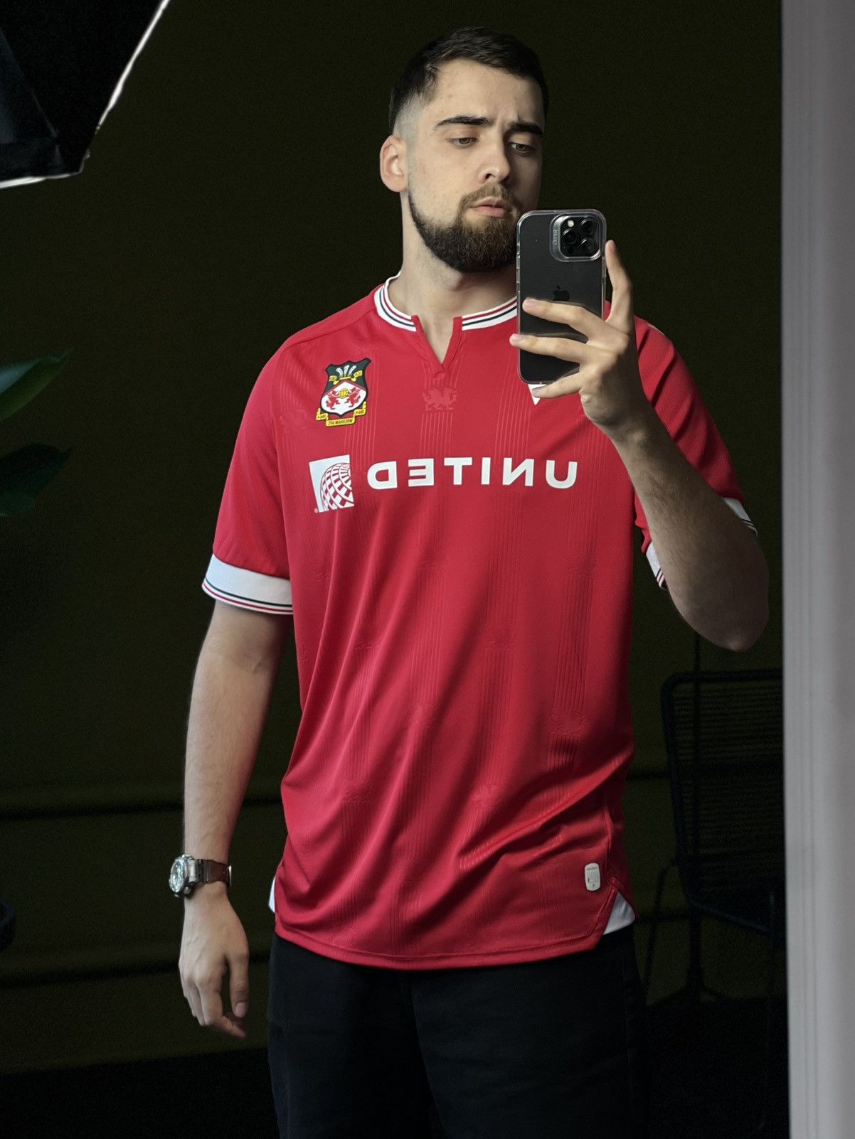 Macron × Vintage Wrexham AFC Home Jersey 2023/24 Macron XL – Mint Condition Size US XL / EU 56 / 4 - 1 Thumbnail