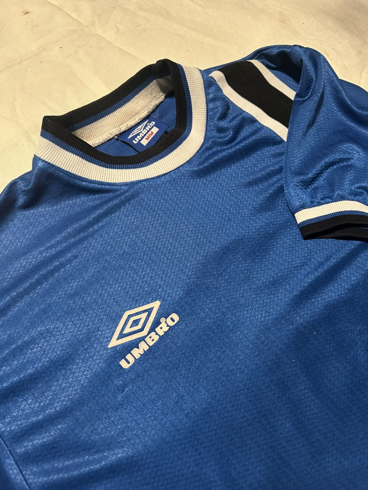 Umbro Vintage 90s Umbro Stripe Jersey Size US M / EU 48-50 / 2 - 1 Thumbnail