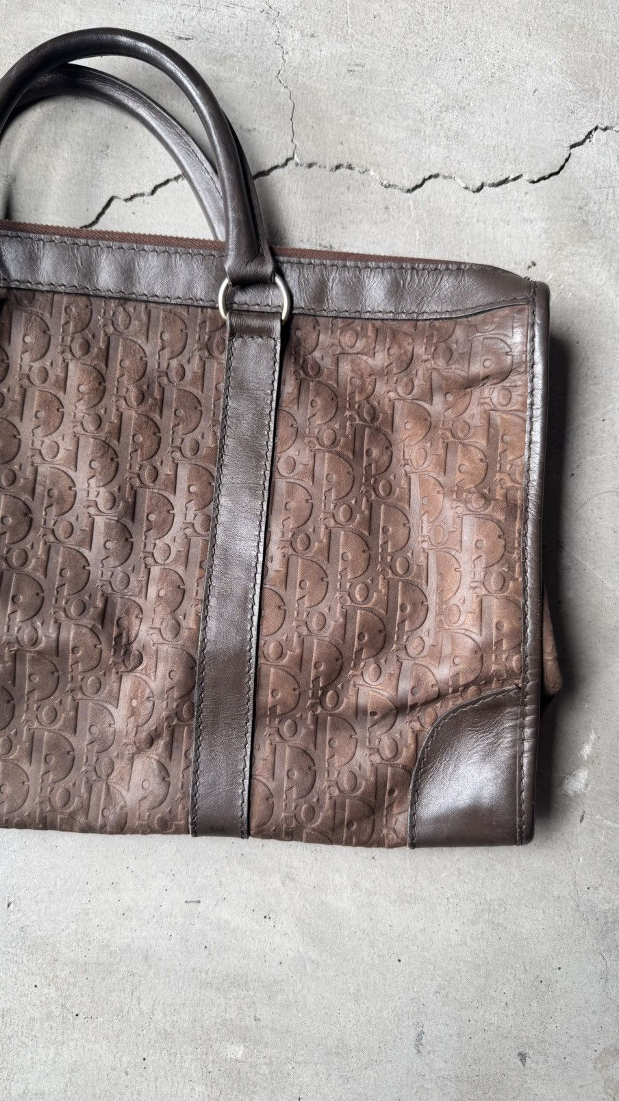 Dior Vintage Christian Dior Brown Suede Trotter Dior Emboss Size ONE SIZE - 3 Thumbnail