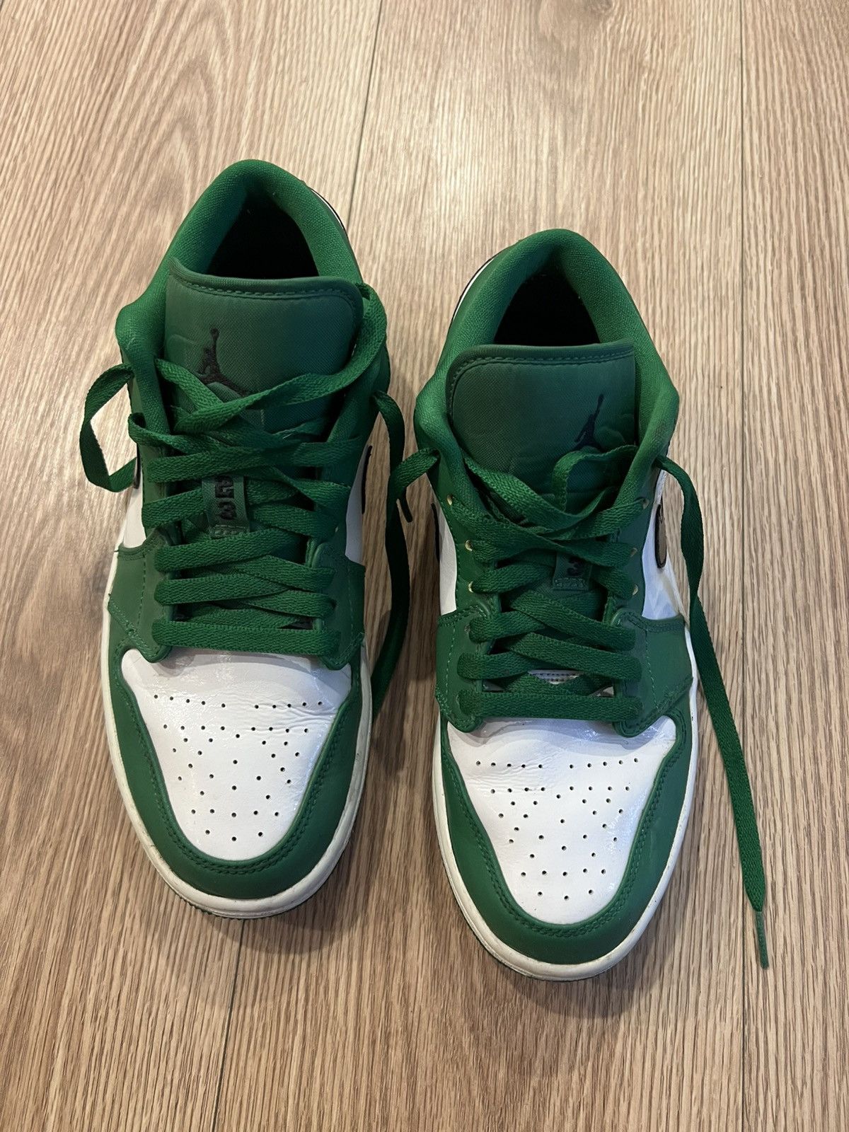 Nike Green and White Nike Air Jordan Size US 8 / IT 38 - 4 Thumbnail