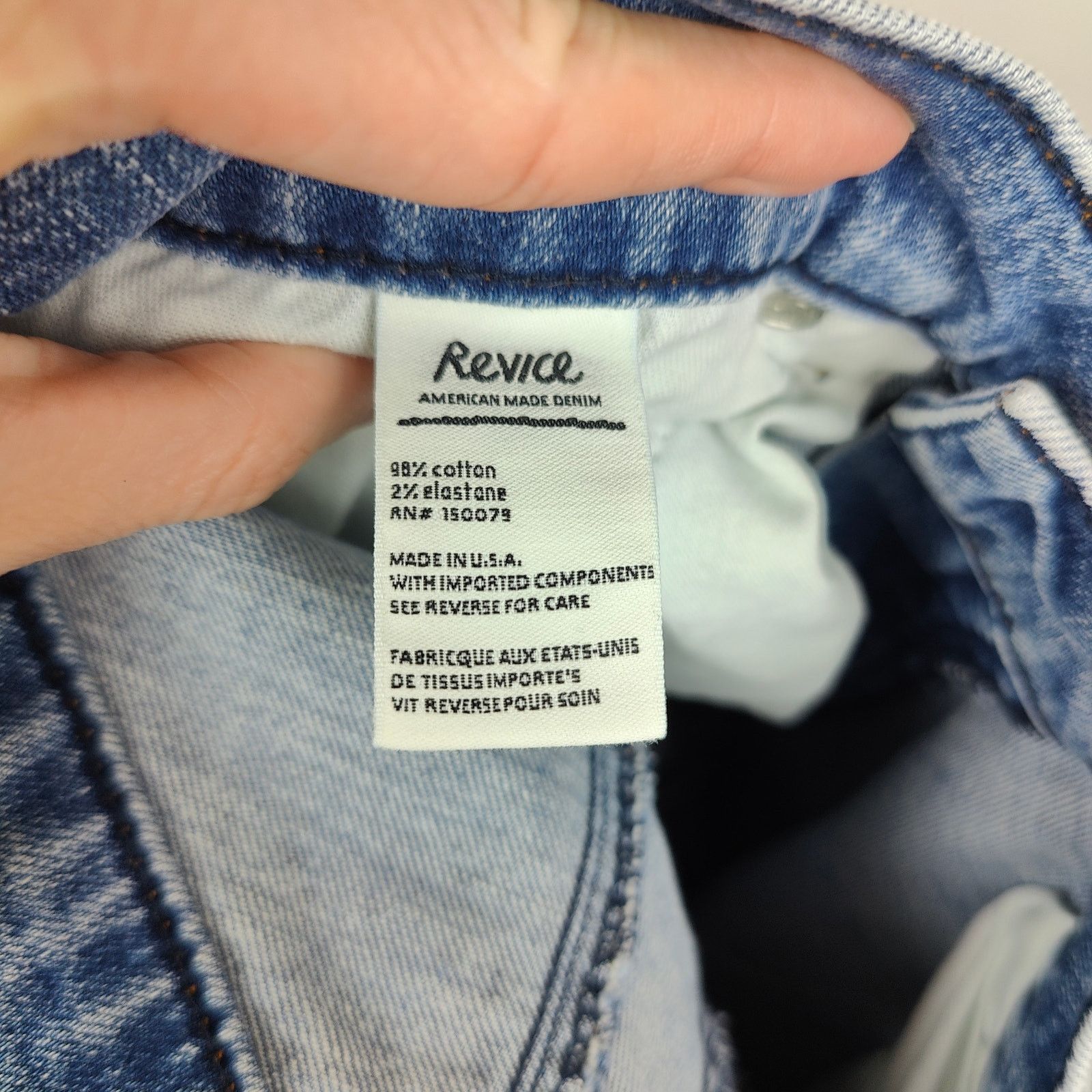 Other Revice Venus Crop Star Jeans Womens 26 Medium Wash Size 26" / US 2 / IT 38 - 8 Thumbnail
