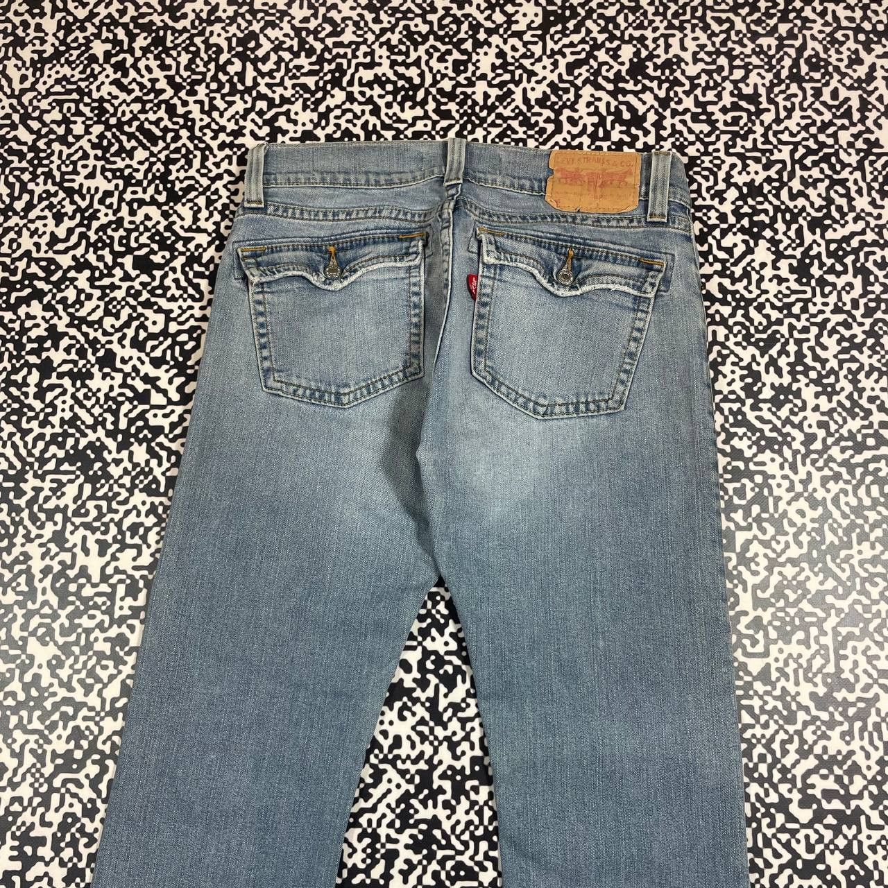 Levi's Vintage Clothing Vintage Y2K Levis 504 Flared Denim Jeans Retro 90s Style Size 30" / US 8 / IT 44 - 6 Thumbnail