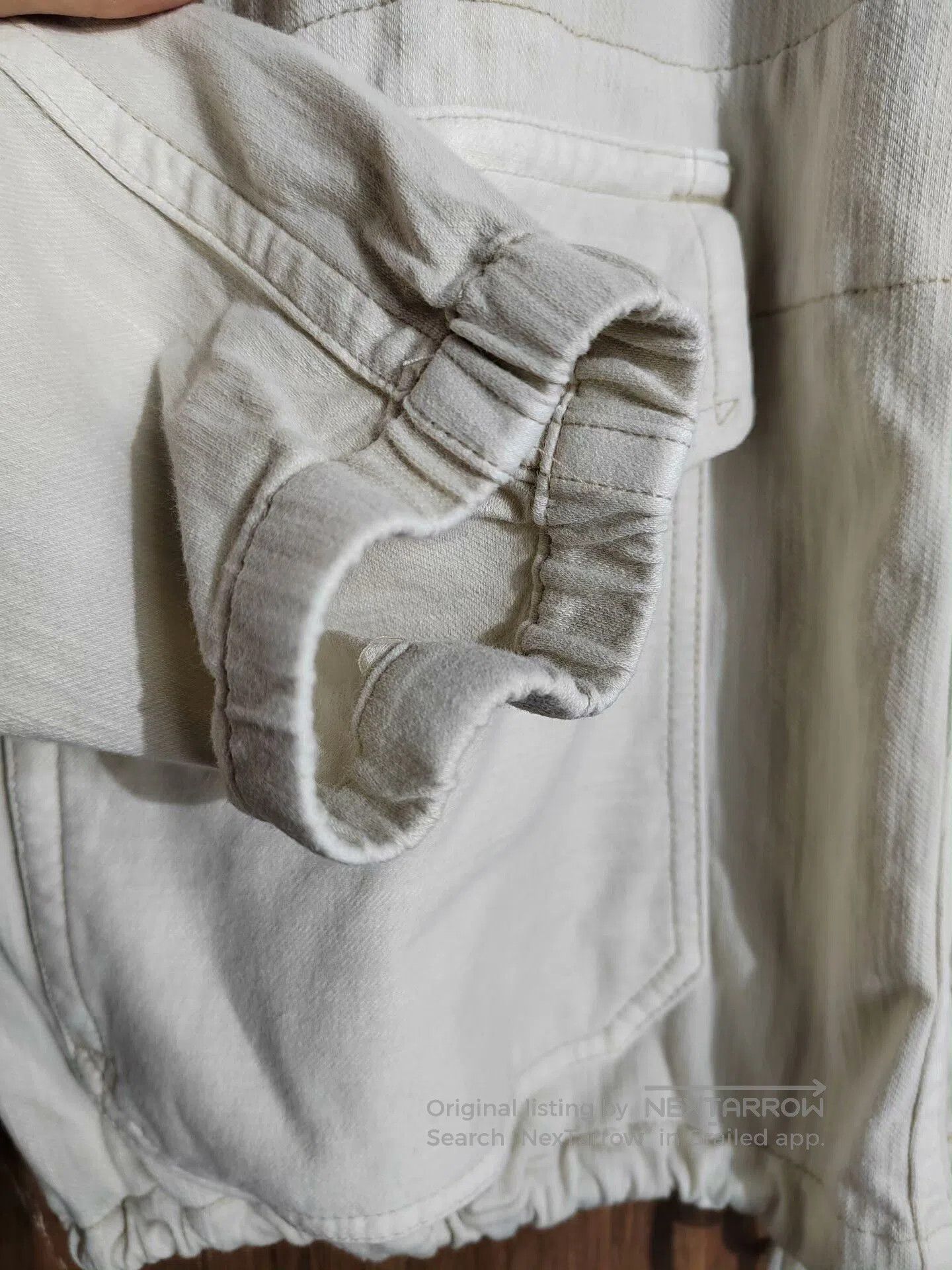 RRL Ralph Lauren RRL White Hooded Jacket with Pockets. Size US XL / EU 56 / 4 - 6 Thumbnail