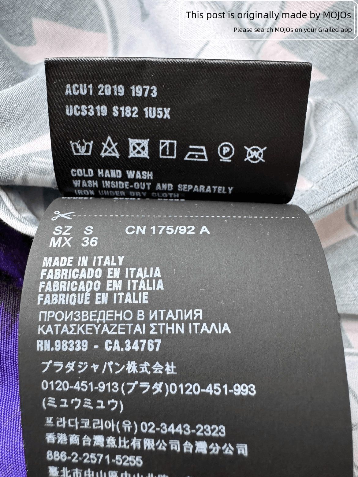 Prada Prada x Frankenstein Joint Shirt Size US S / EU 44-46 / 1 - 6 Thumbnail