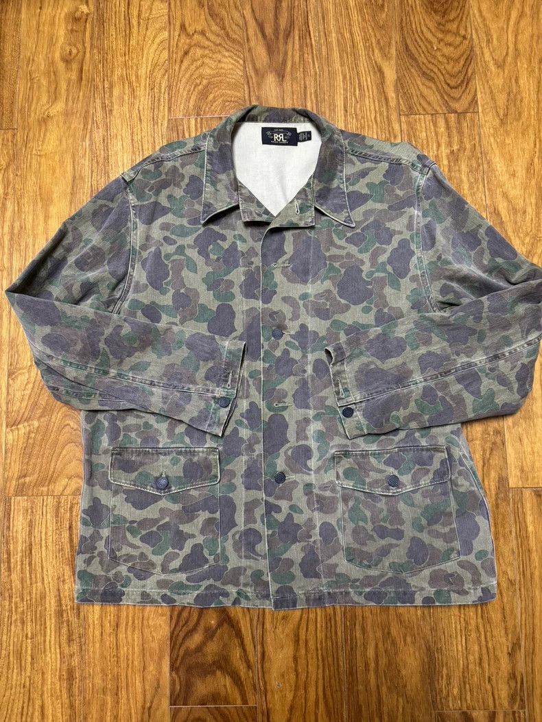 RRL Ralph Lauren RRL Vintage Washed Camo Jacket Size US XL / EU 56 / 4 - 1 Thumbnail