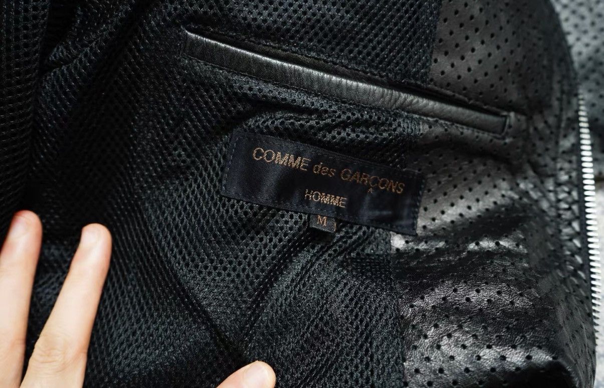 Comme des Garcons Comme des Garçons (CDG) Archive Cleanfit Mesh Leather Jacket Size US M / EU 48-50 / 2 - 8 Thumbnail
