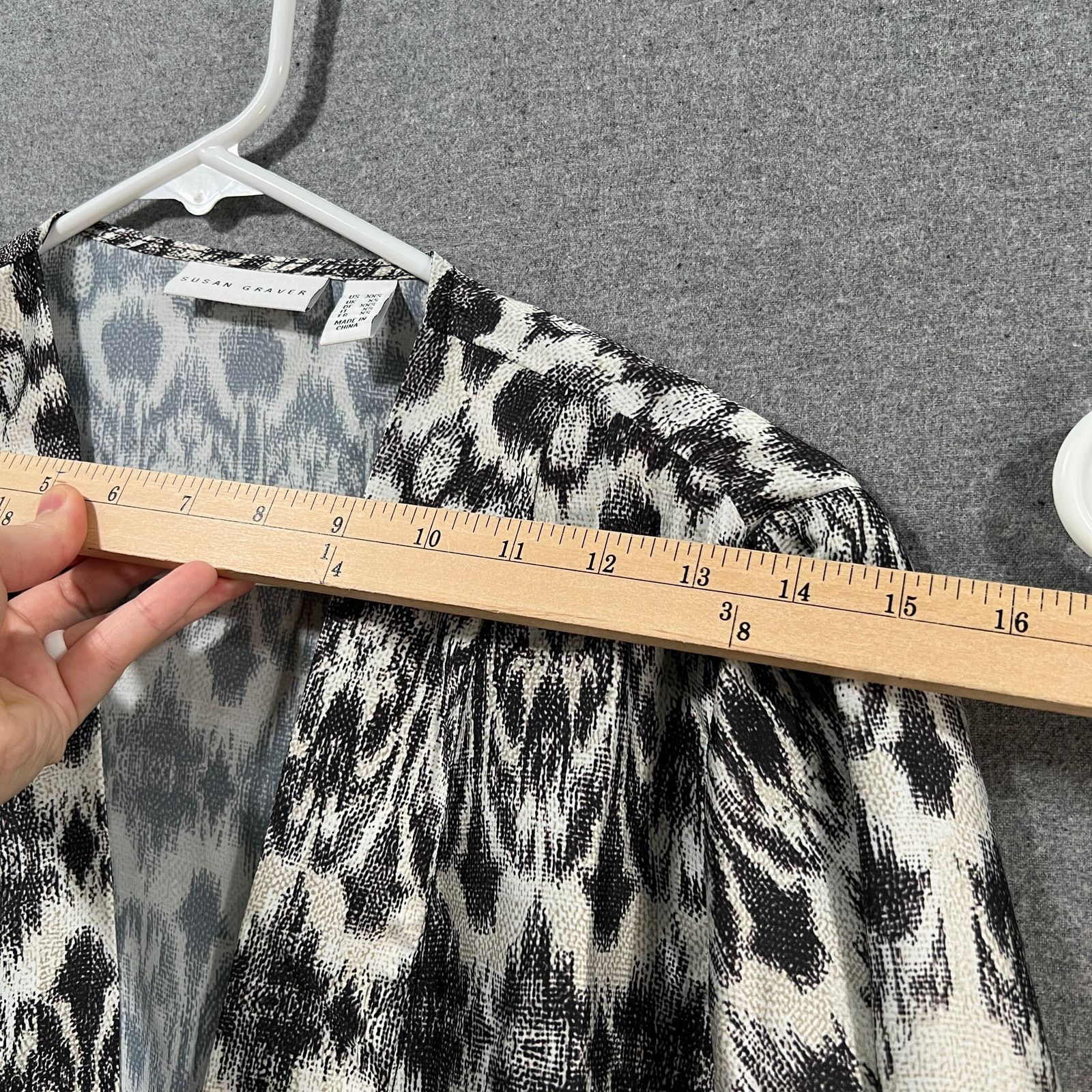 Other Susan Graver Printed Charmeuse Cardigan and Knit Size XXS / US 00 / IT 34 - 9 Thumbnail