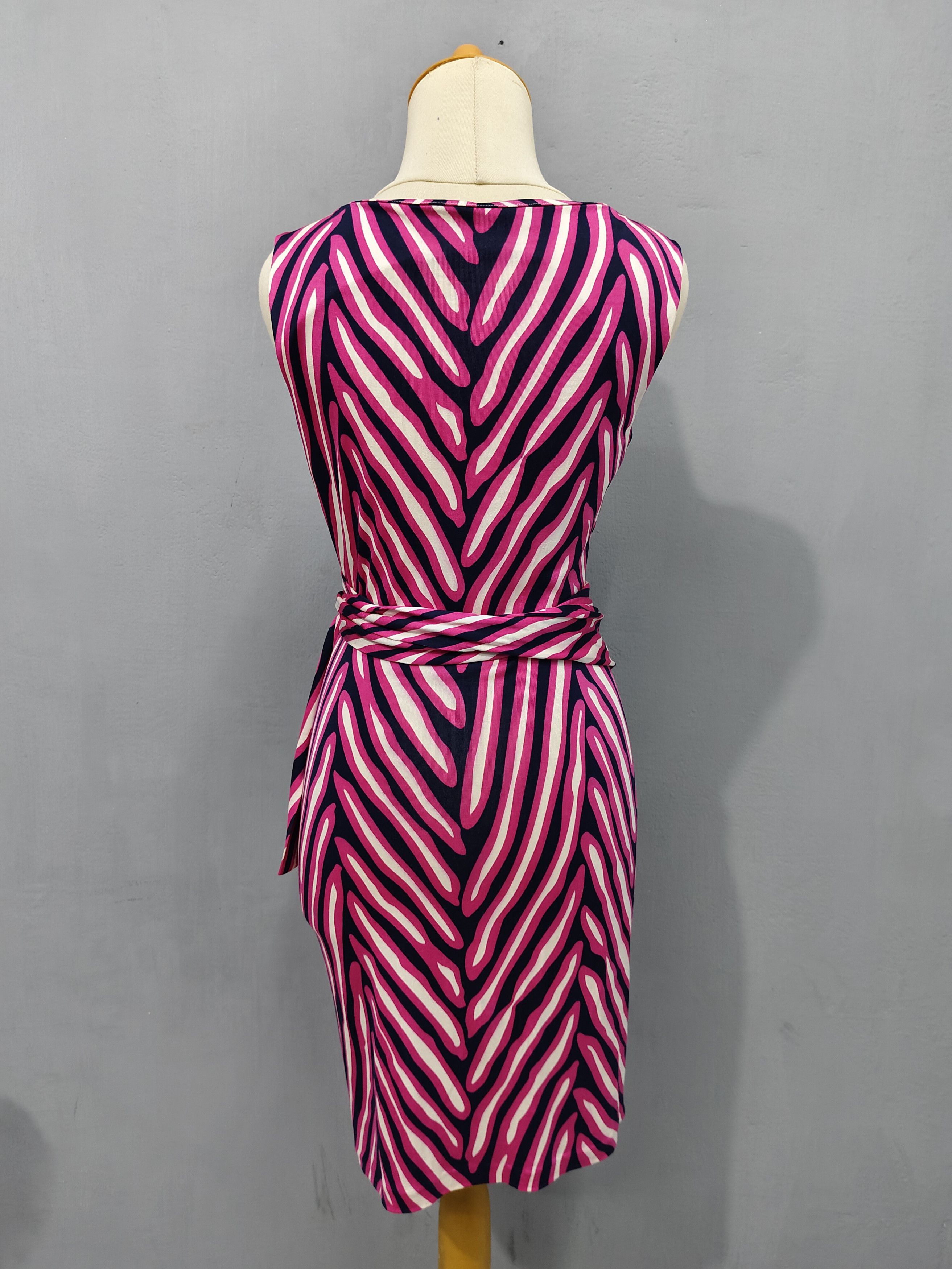 Diane von Furstenberg Diane von Furstenberg - Abstrac Zebra Print Draped Bodycon Size S / US 4 / IT 40 - 5 Thumbnail