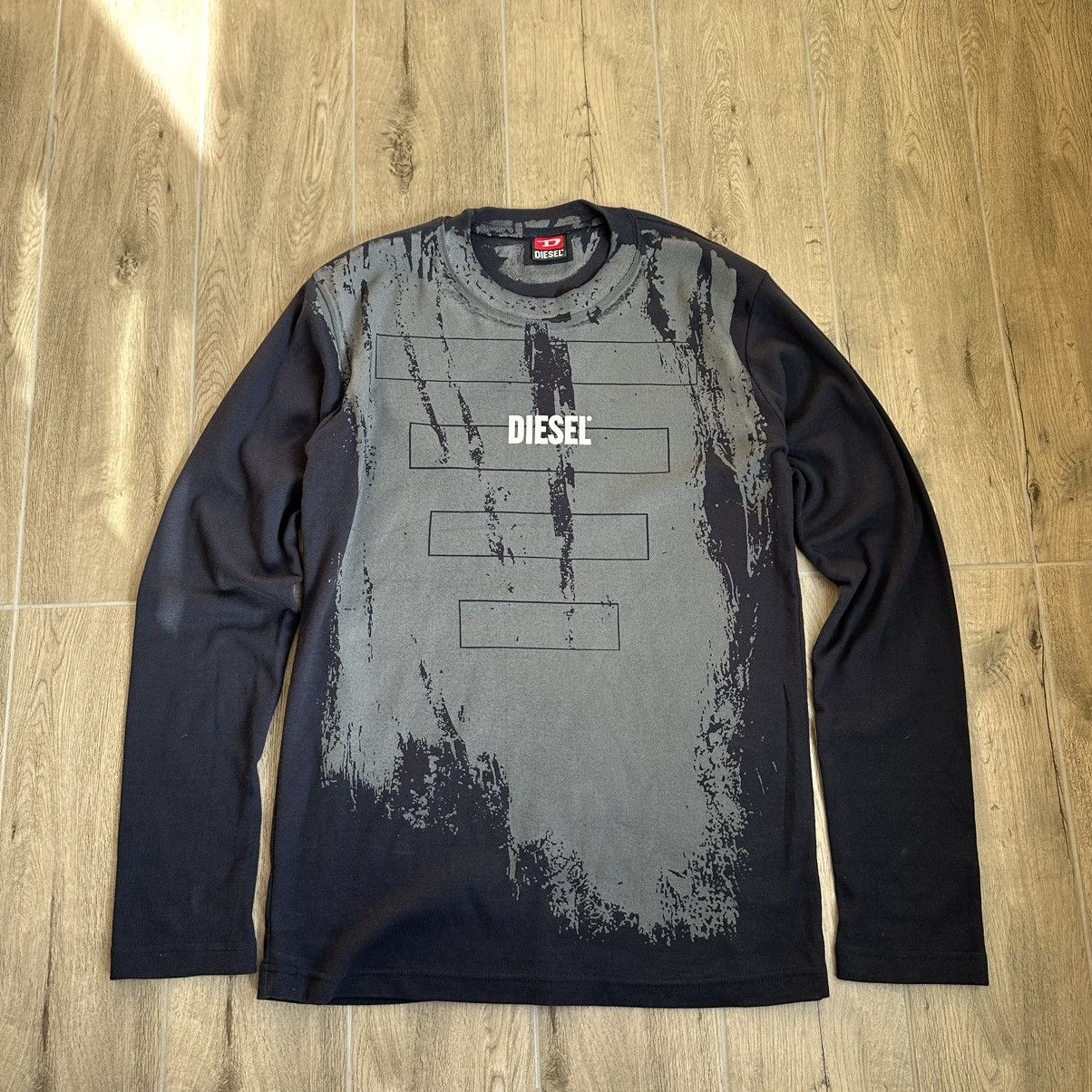 Diesel Archive Sweatshirt Distressed Diesel 90's Y2K Avant Garde