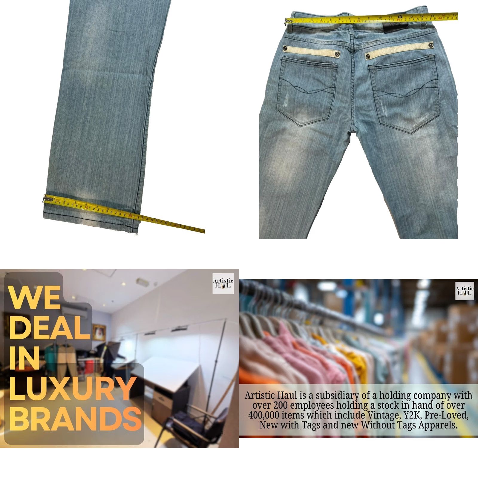 Versace Jeans Couture Versace Jeans Couture Jeans Mens Denim 33 Blue Cotton Denim Logo 5-Pocket Rise Mid 32 Inseam Inseam 32 in Regular Classic 33 Men Size US 33 - 8 Thumbnail