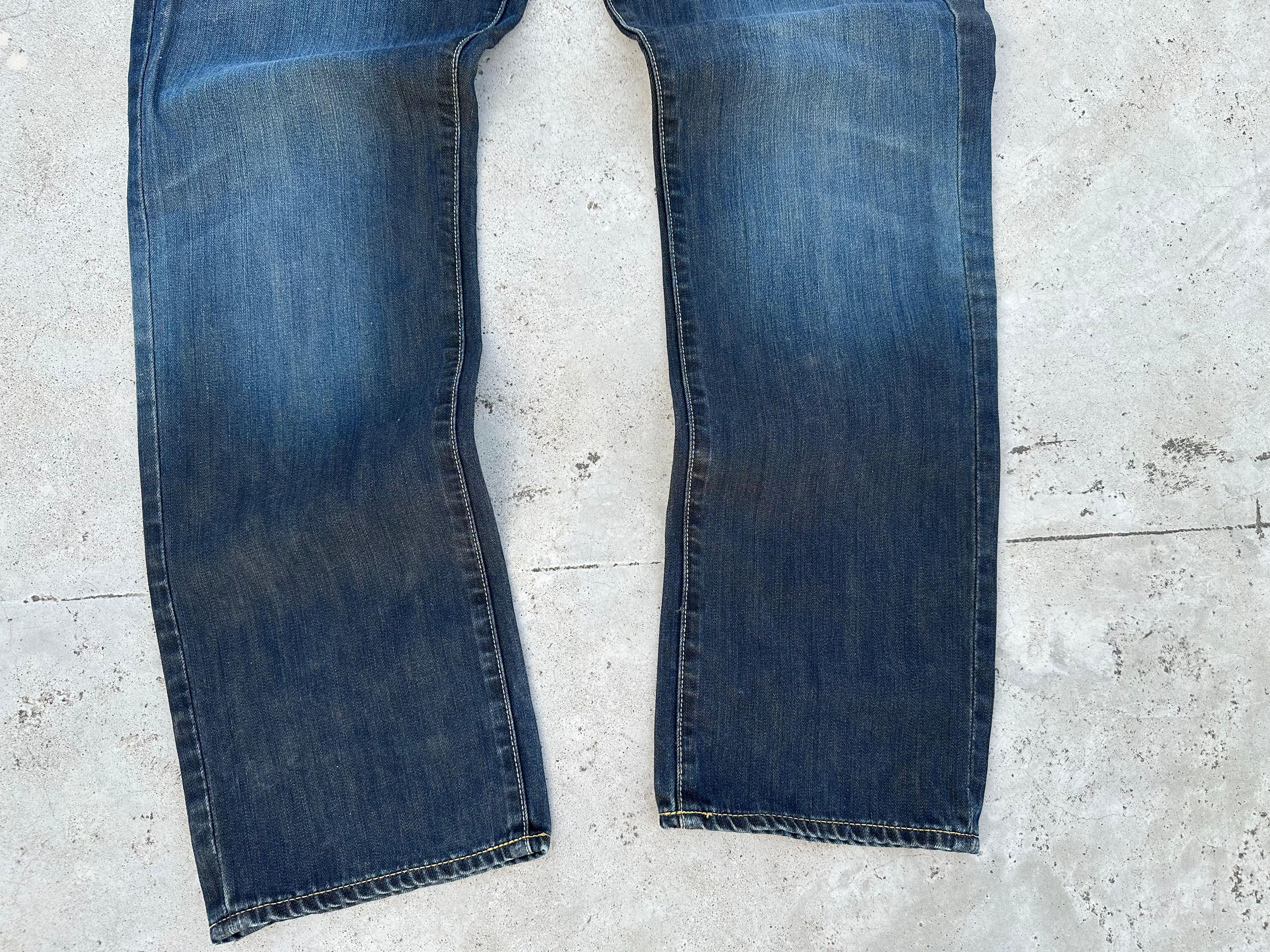 Christian Audigier × Ed Hardy × Vintage VINTAGE ED HARDY BIG LOGO BAGGY Y2K JEANS Size US 38 / EU 54 - 9 Thumbnail