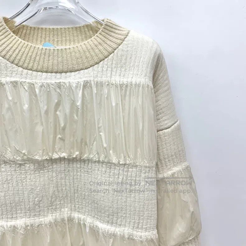 Louis Vuitton Louis Vuitton Crewneck Long-Sleeve Knit Sweater in Beige N Size US XS / EU 42 / 0 - 3 Thumbnail