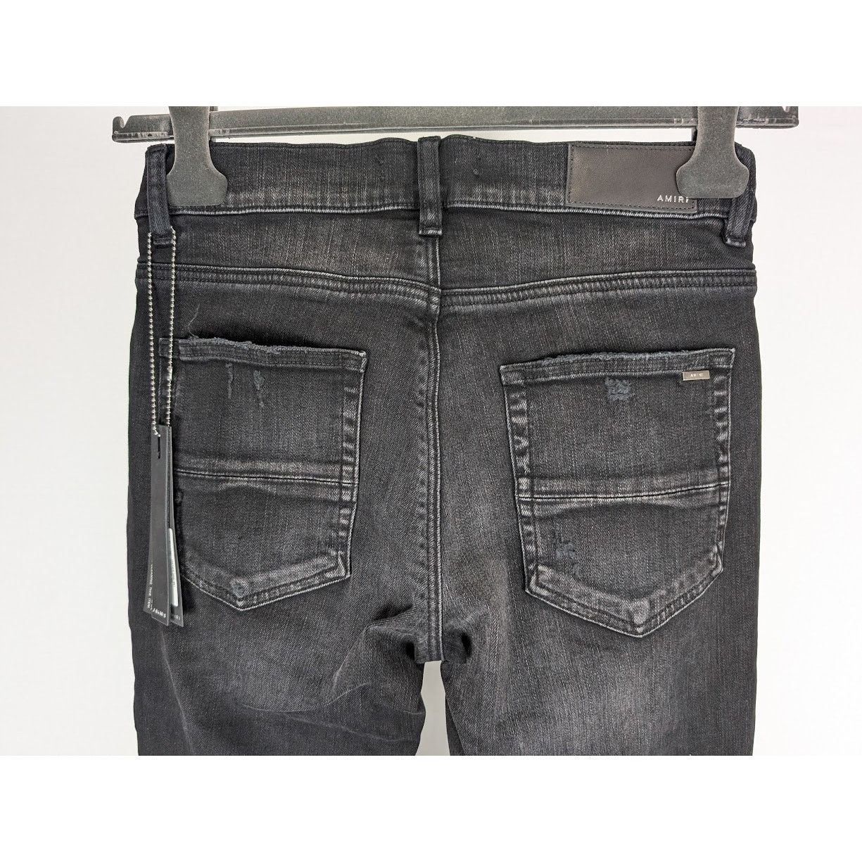 Amiri o1rshd1 Leather Camo MX1 Jean in Aged Black Size US 30 / EU 46 - 20 Thumbnail