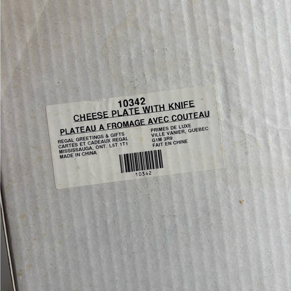 Designer Vintage Ceramic Cheese Plate with Knife and 3D Mouse-in box Size ONE SIZE - 3 Thumbnail