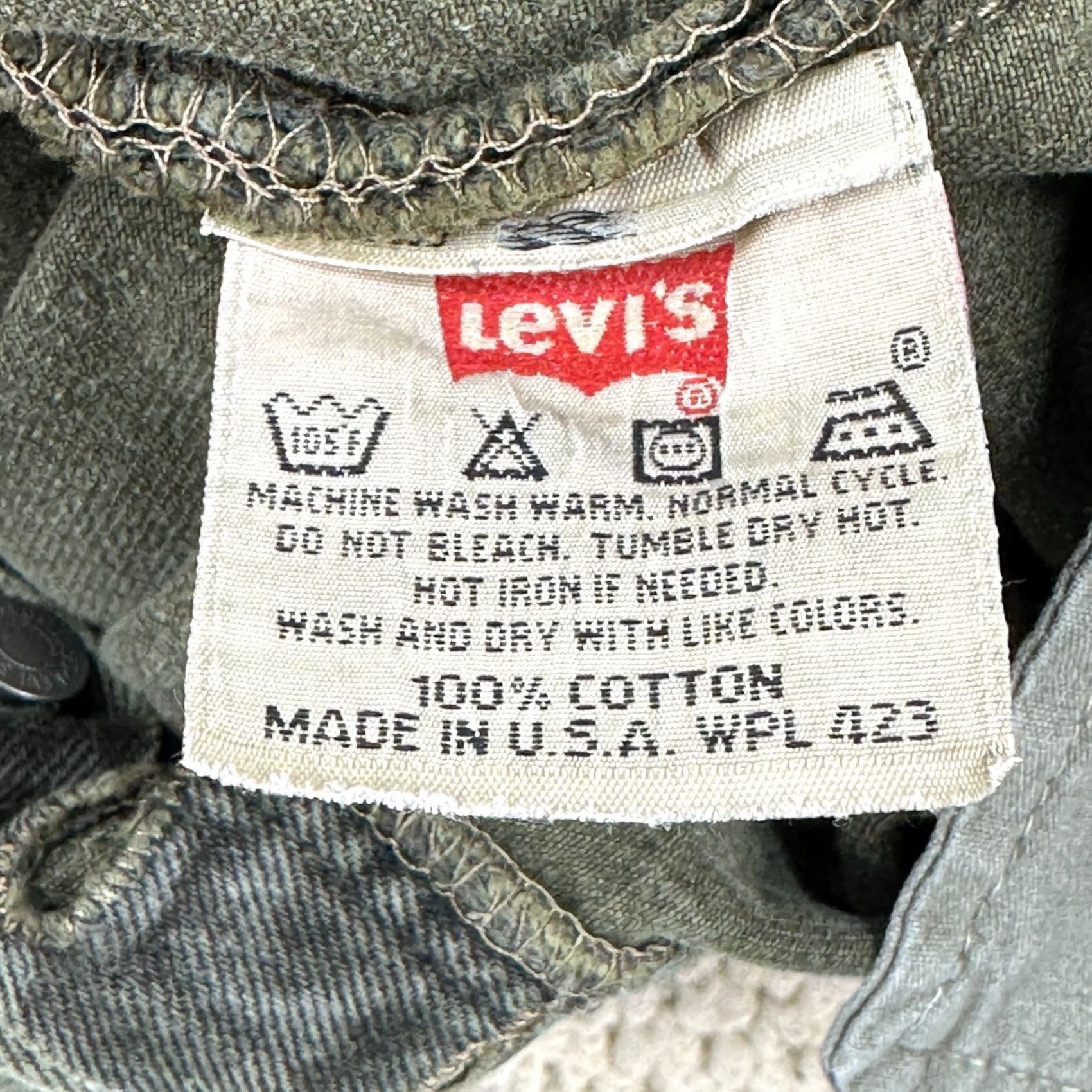 Levi's VINTAGE Levi's 501 Jeans Mens 30x30 Green Olive Denim USA Wallet Fade Size US 30 / EU 46 - 4 Thumbnail