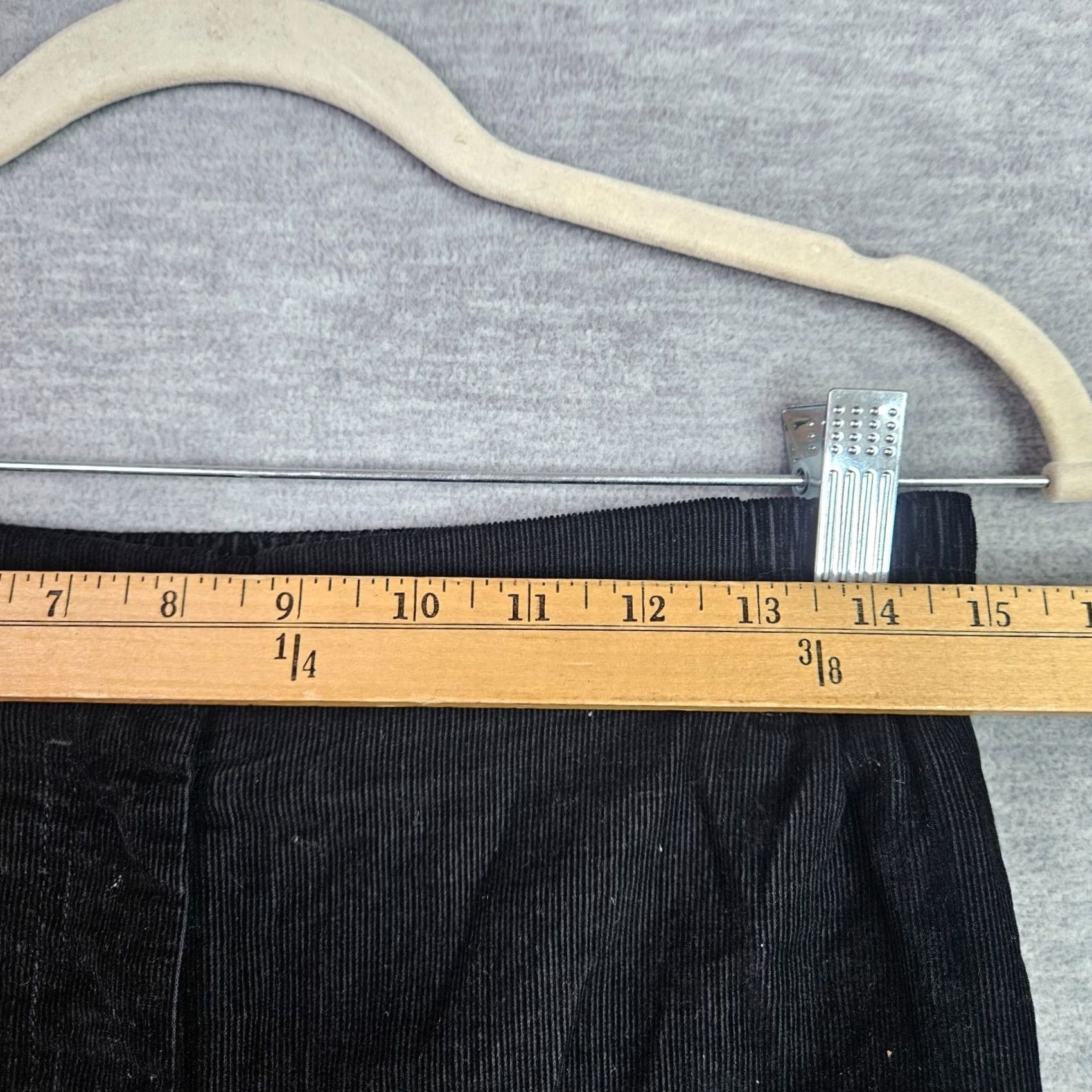 Cos COS Women’s Black Corduroy High Rise Straight Leg Pant Size EUR 36 Size 25" / US 0 / IT 36 - 3 Thumbnail