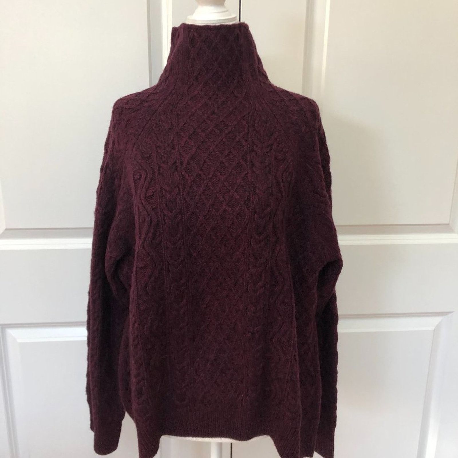 Vince Mixed Cable Merino Wool & Cashmere Blend Sweater from Vince Size XL / US 12-14 / IT 48-50 - 2 Thumbnail