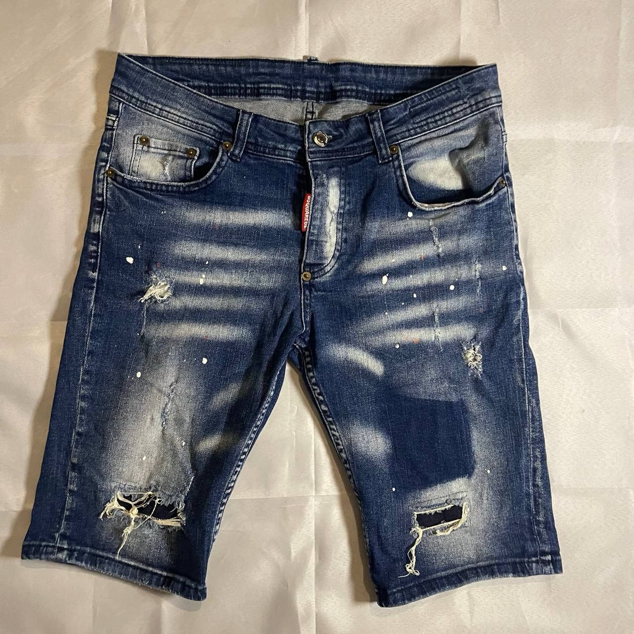 Dsquared2 Dsquared 2 Denim Shorts with Scuffs and Paint Size US 30 / EU 46 - 1 Thumbnail