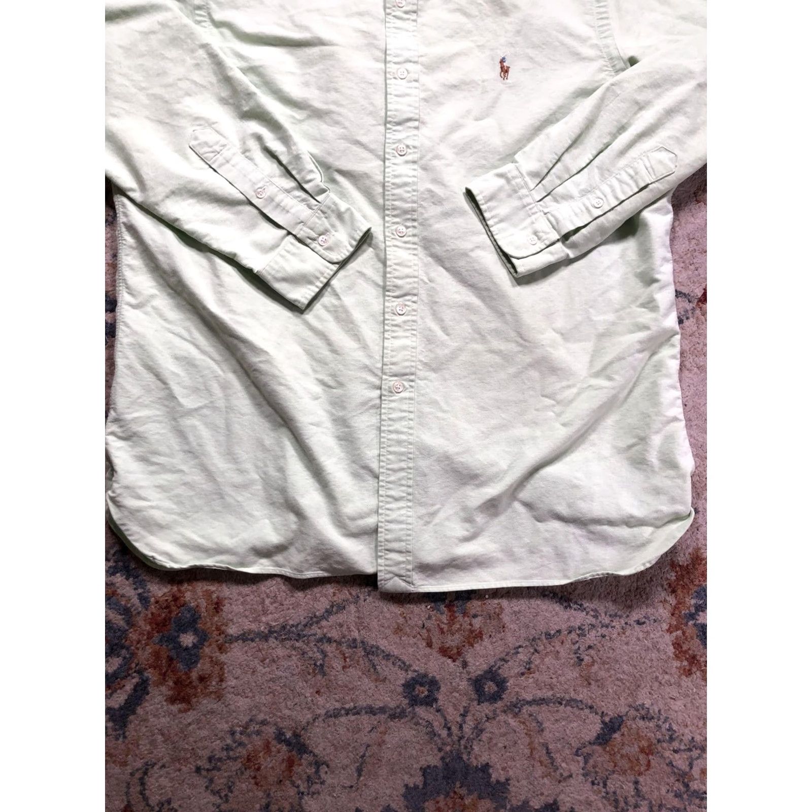 Ralph Lauren Ralph Lauren Shirt Mens XL Green Solid Classic Fit Button Down Pony Logo Casual Size US XL / EU 56 / 4 - 5 Thumbnail