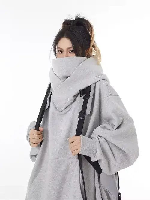 Japanese Brand Takako x Asuka Solid Color Ninja Turtleneck Hoodie Size US M / EU 48-50 / 2 - 2 Thumbnail