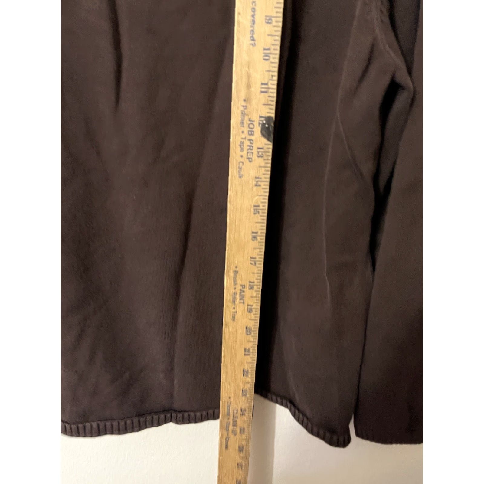 Talbots VINTAGE Talbots Brown Cable-Knit Turtleneck Sweater Women’s Plus 1X Cotton Blend Pullover Size XL / US 12-14 / IT 48-50 - 5 Thumbnail