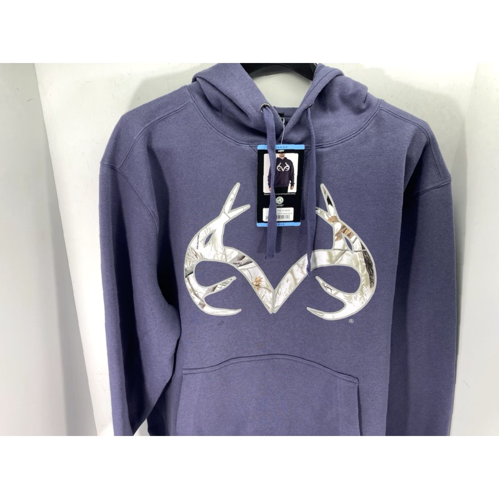 Realtree Realtree Hoodie Sweatshirt Men L Gray Graphic Logo Pullover Cotton NWT Size US L / EU 52-54 / 3 - 2 Thumbnail