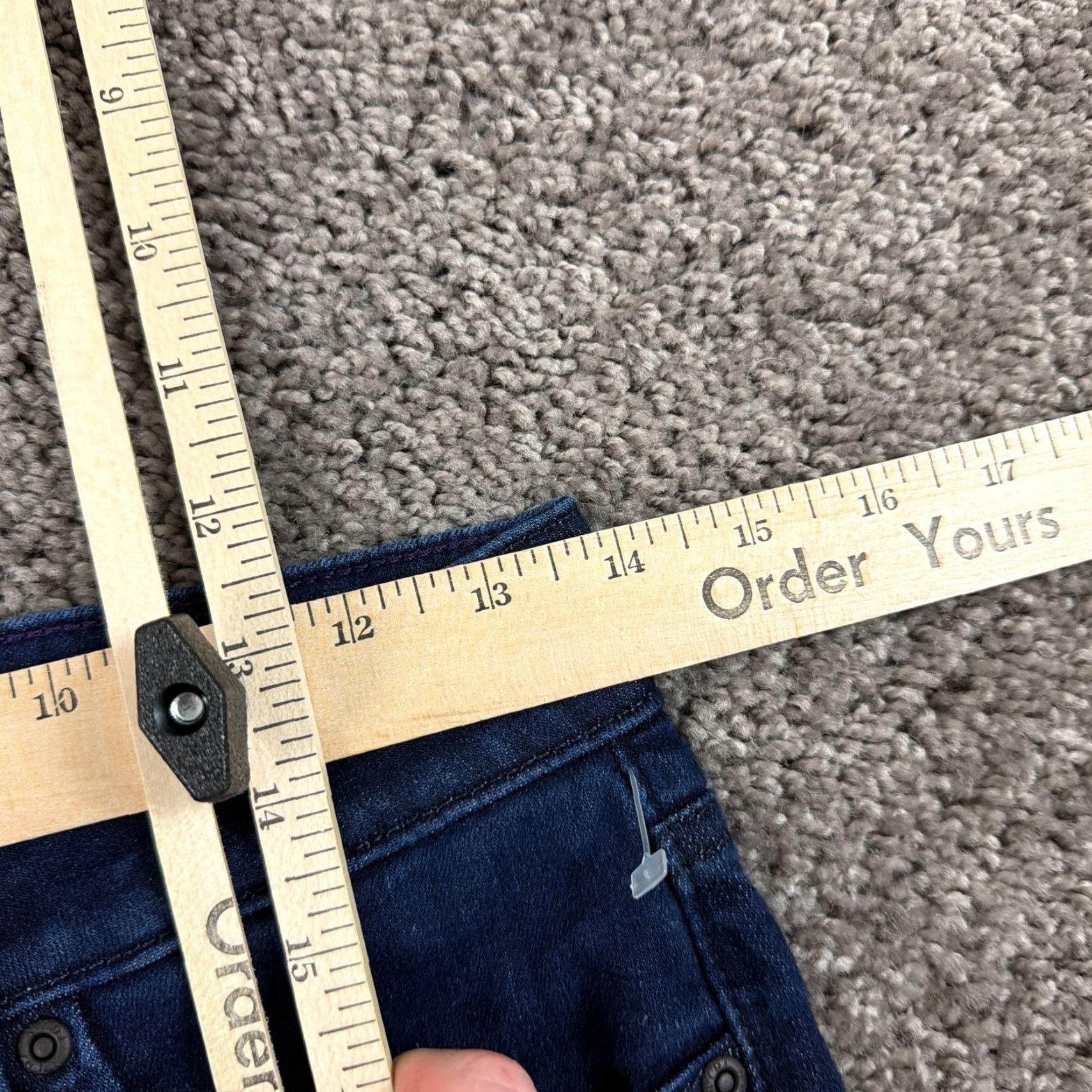 NYDJ NYDJ Jeans Womens 2 Boot Cut Lift Tuck Dark Wash Mid Rise Billie 27x32 Size 26" / US 2 / IT 38 - 6 Thumbnail