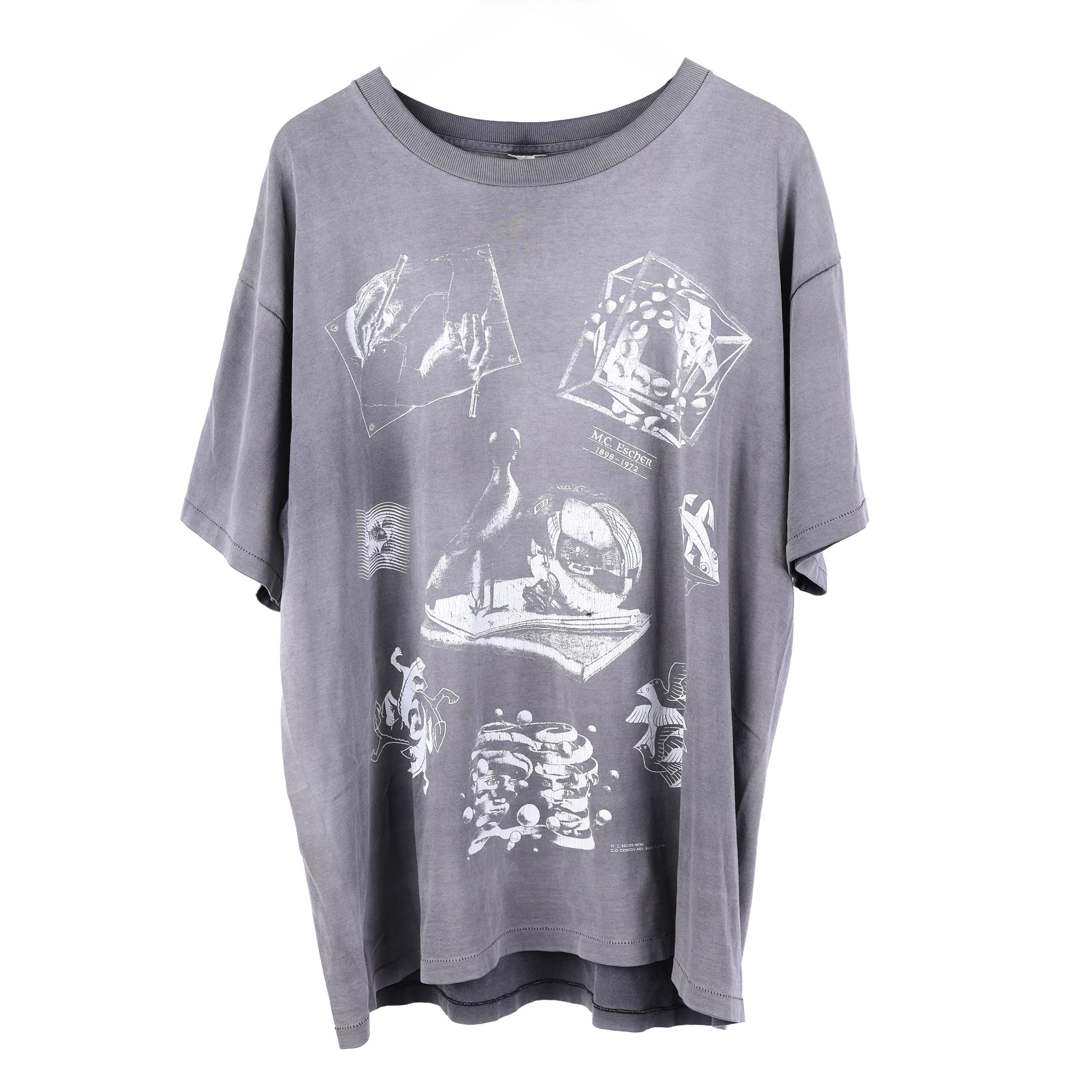 Vintage MC Esher Faded Tee Size US XL / EU 56 / 4 - 1 Thumbnail