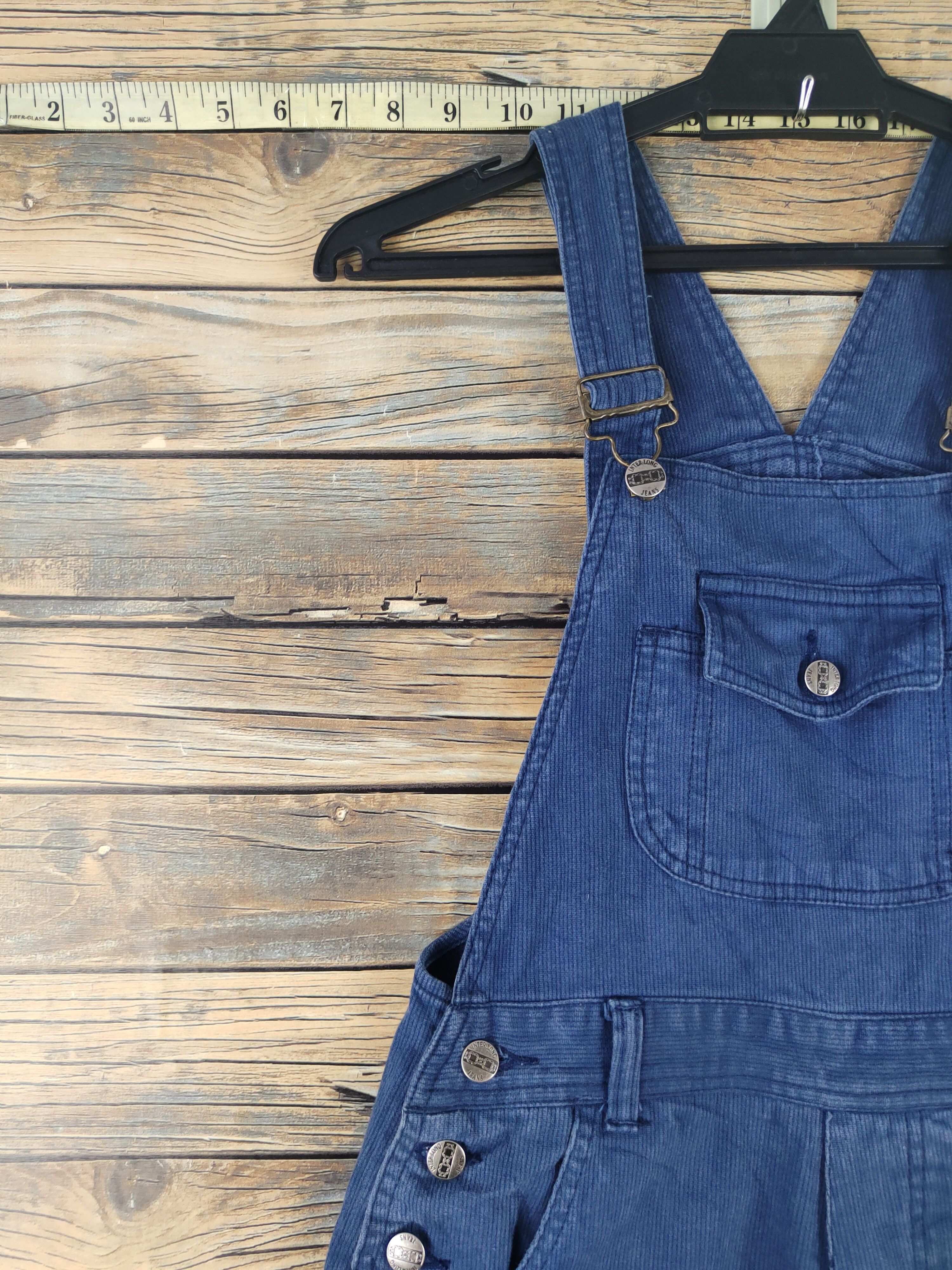 Japanese Brand × Vintage Vintage Streetwear by Inter Long Blue Denim Jumpsuits Size 28" / US 6 / IT 42 - 4 Thumbnail